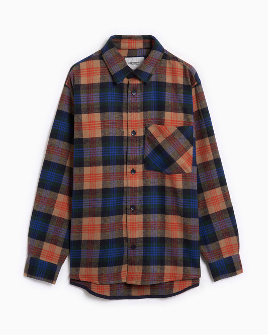 Camisa de cuadros Relaxed Carhartt WIP Dern Long Sleeve para hombre