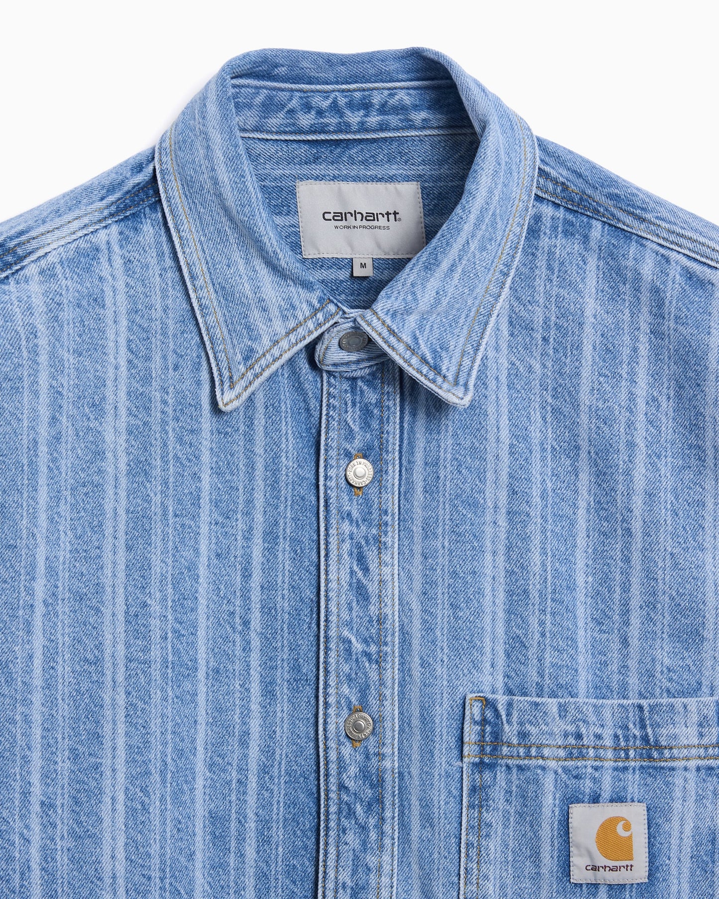 Camisa de rayas Denim Carhartt WIP Rylan para hombre