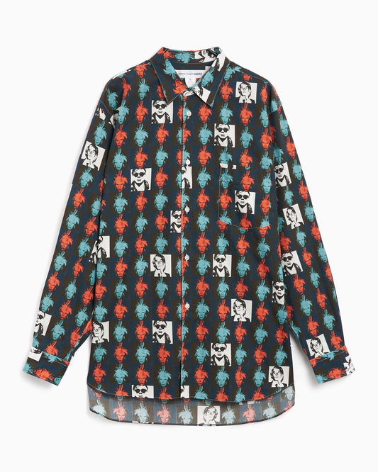 Camisa Comme Des Garçons Shirt Andy Warhol Men's Shirt para hombre