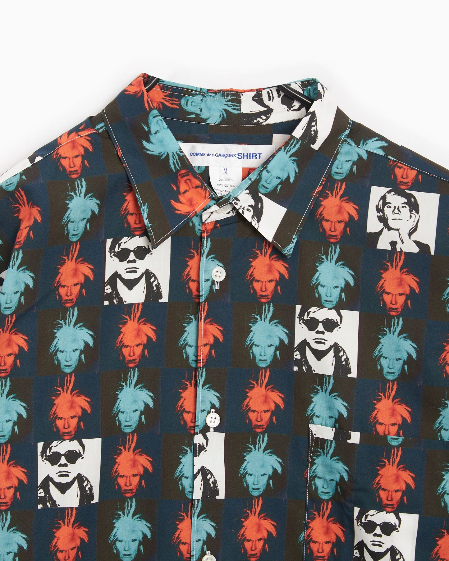 Camisa Comme Des Garçons Shirt Andy Warhol Men's Shirt para hombre