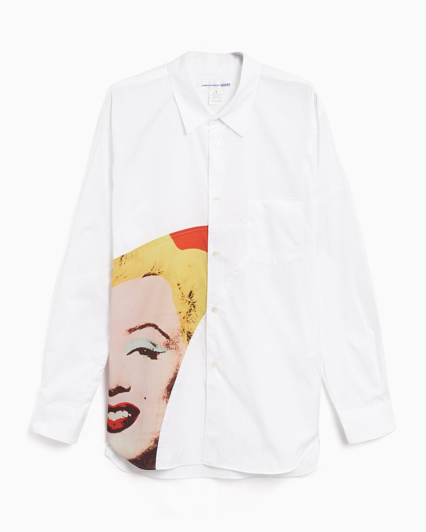 Camisa Comme Des Garçons Shirt Andy Warhol Men's Shirt para hombre