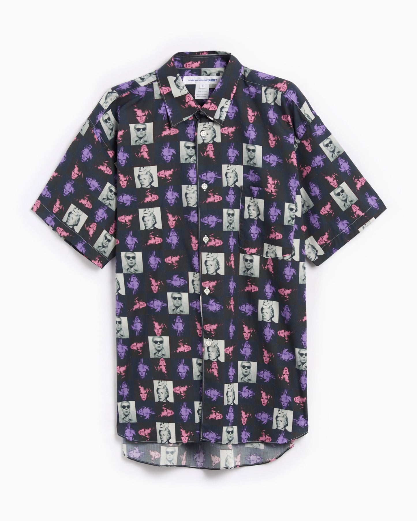 Camisa Comme Des Garçons Shirt Andy Warhol Men's Short Sleeve Shirt para hombre