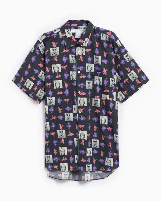 Camisa Comme Des Garçons Shirt Andy Warhol Men's Short Sleeve Shirt para hombre