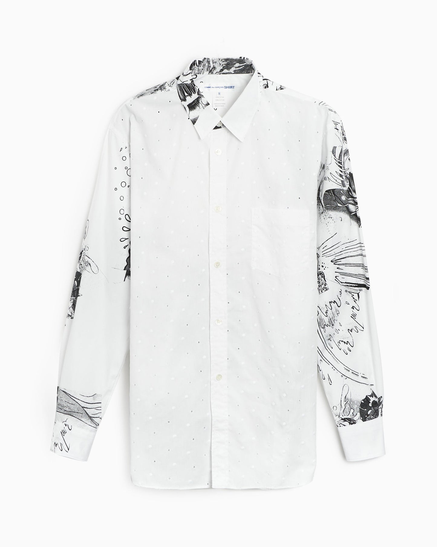 Camisa Comme Des Garçons Shirt x Christian Marclay Men's Woven Shirt para hombre