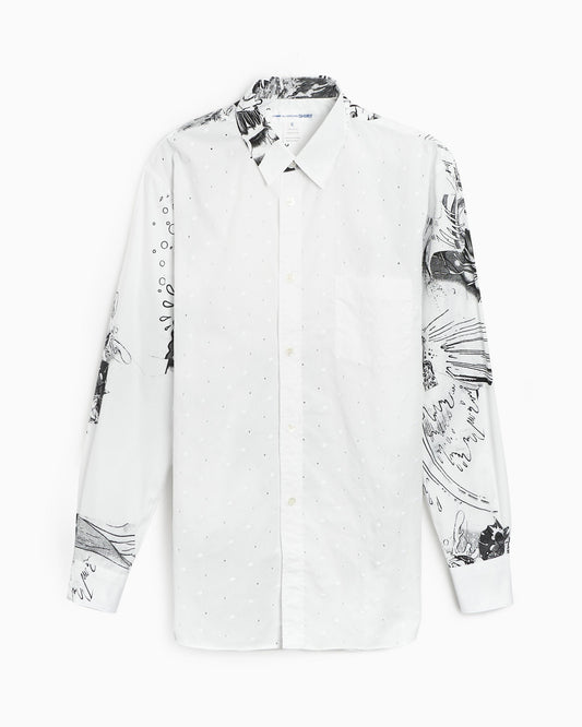 Camisa Comme Des Garçons Shirt x Christian Marclay Men's Woven Shirt para hombre