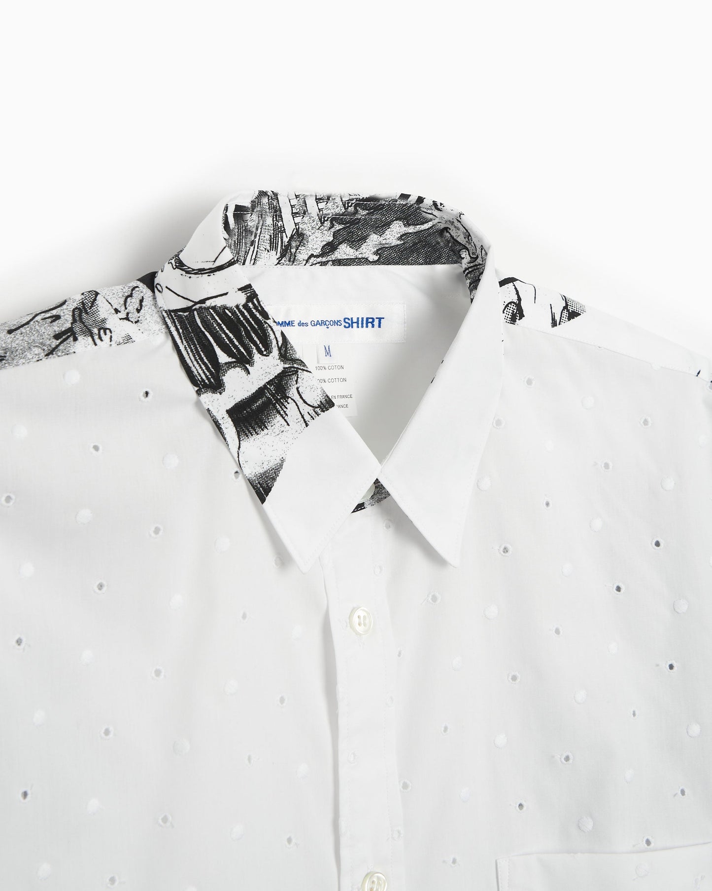 Camisa Comme Des Garçons Shirt x Christian Marclay Men's Woven Shirt para hombre