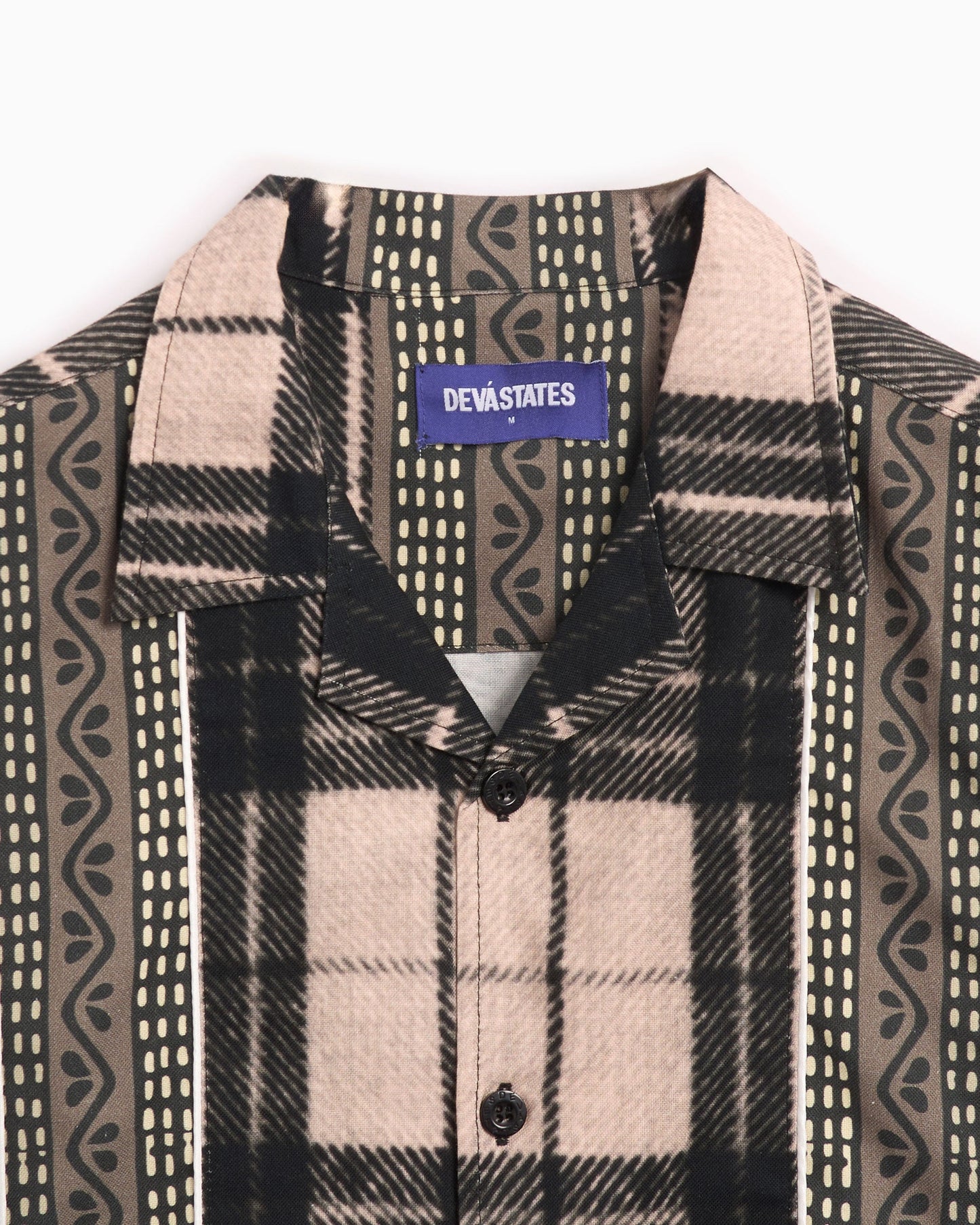 Camisa DEVÁ STATES Ikat Men's Long Sleeve Linen Shirt para hombre