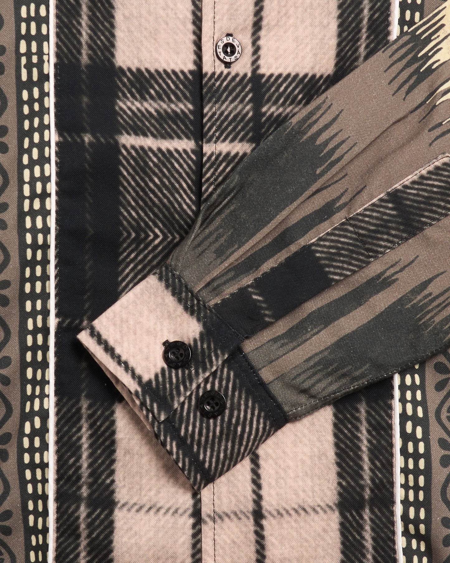 Camisa DEVÁ STATES Ikat Men's Long Sleeve Linen Shirt para hombre
