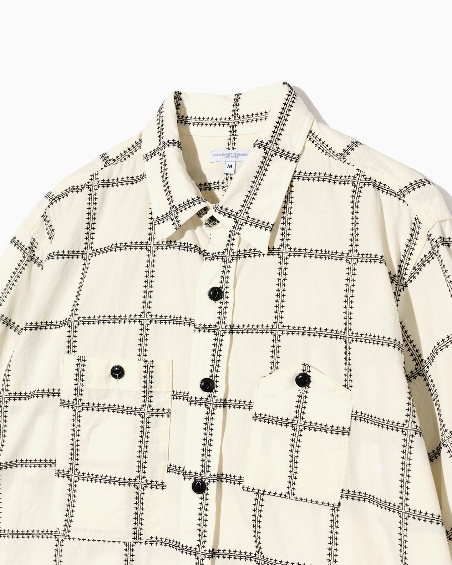 Camisa de cuadros Relaxed Engineered Garments "Work" para hombre