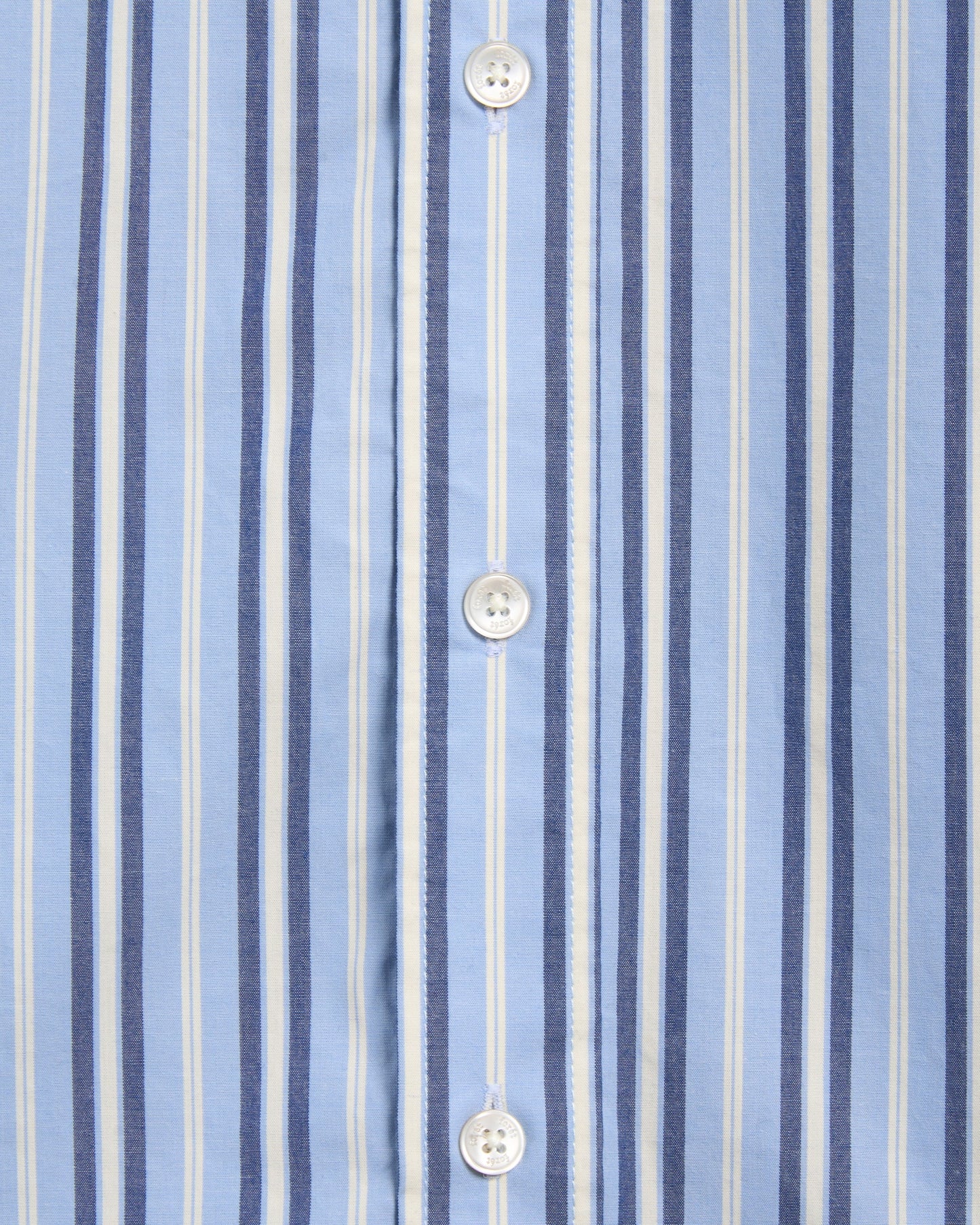 Camisa de rayas de manga corta Forét Atlas Poplin para hombre