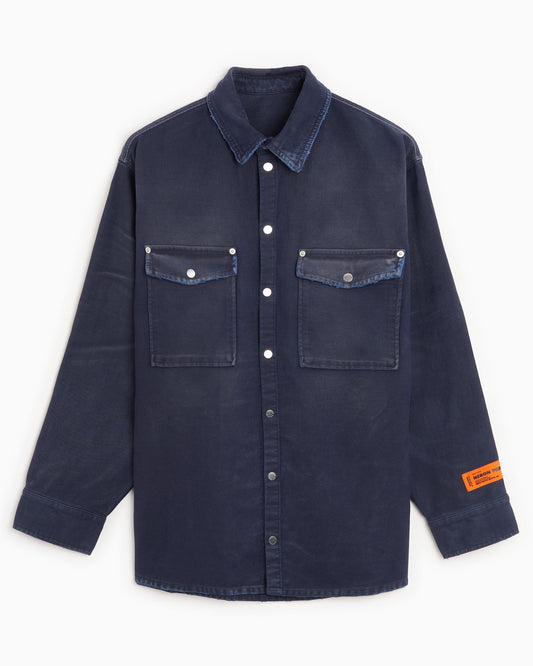 Camisa Heron Preston Distressed Canvas Men's Shirt para hombre