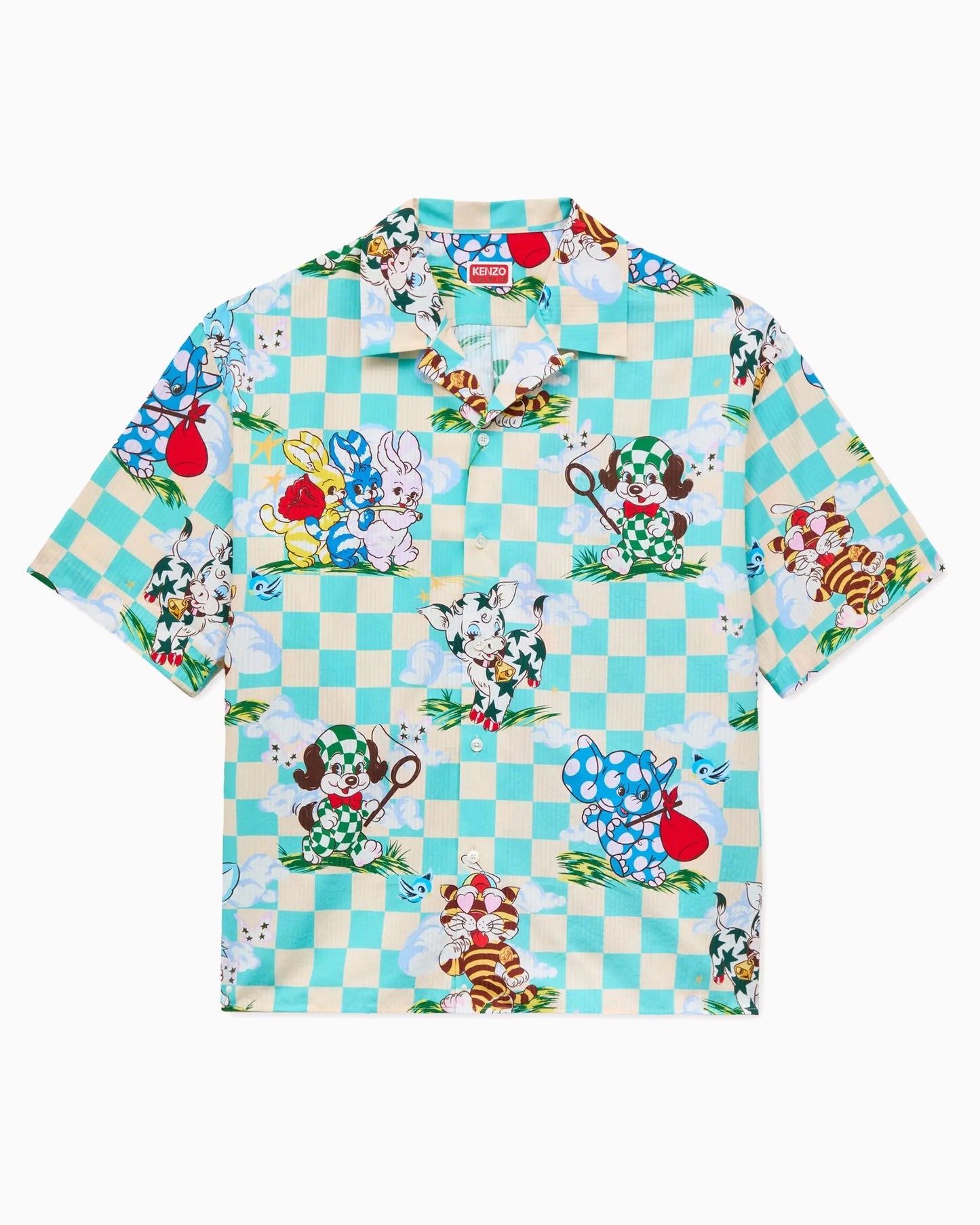 Camisa con gráfico Relaxed de manga corta Kenzo "Cartoon" para hombre