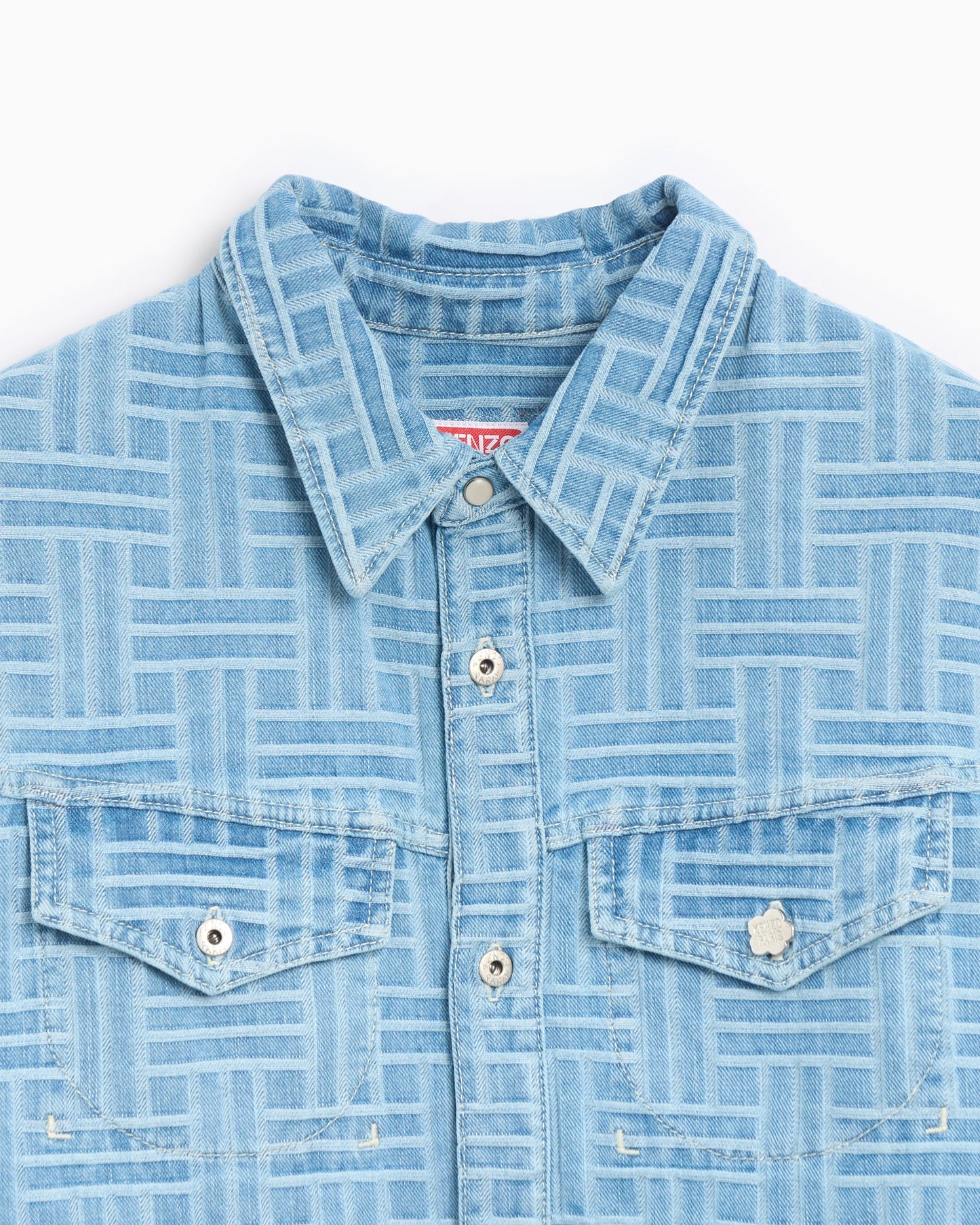 Camisa Kenzo Weave Men's Short Sleeve Shirt para hombre