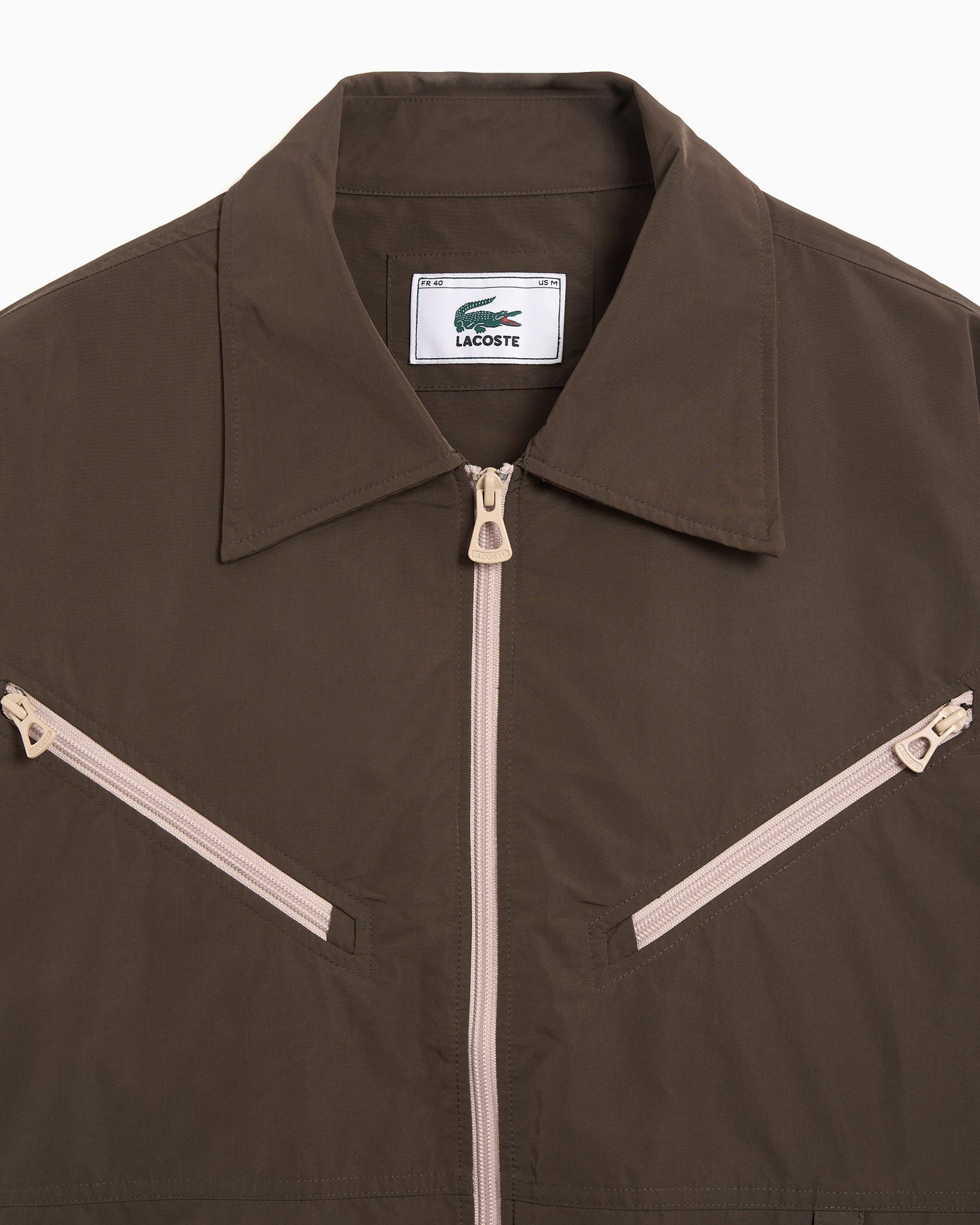 Camisa Oversize Cierre con cremallera Lacoste Archive Edition para hombre