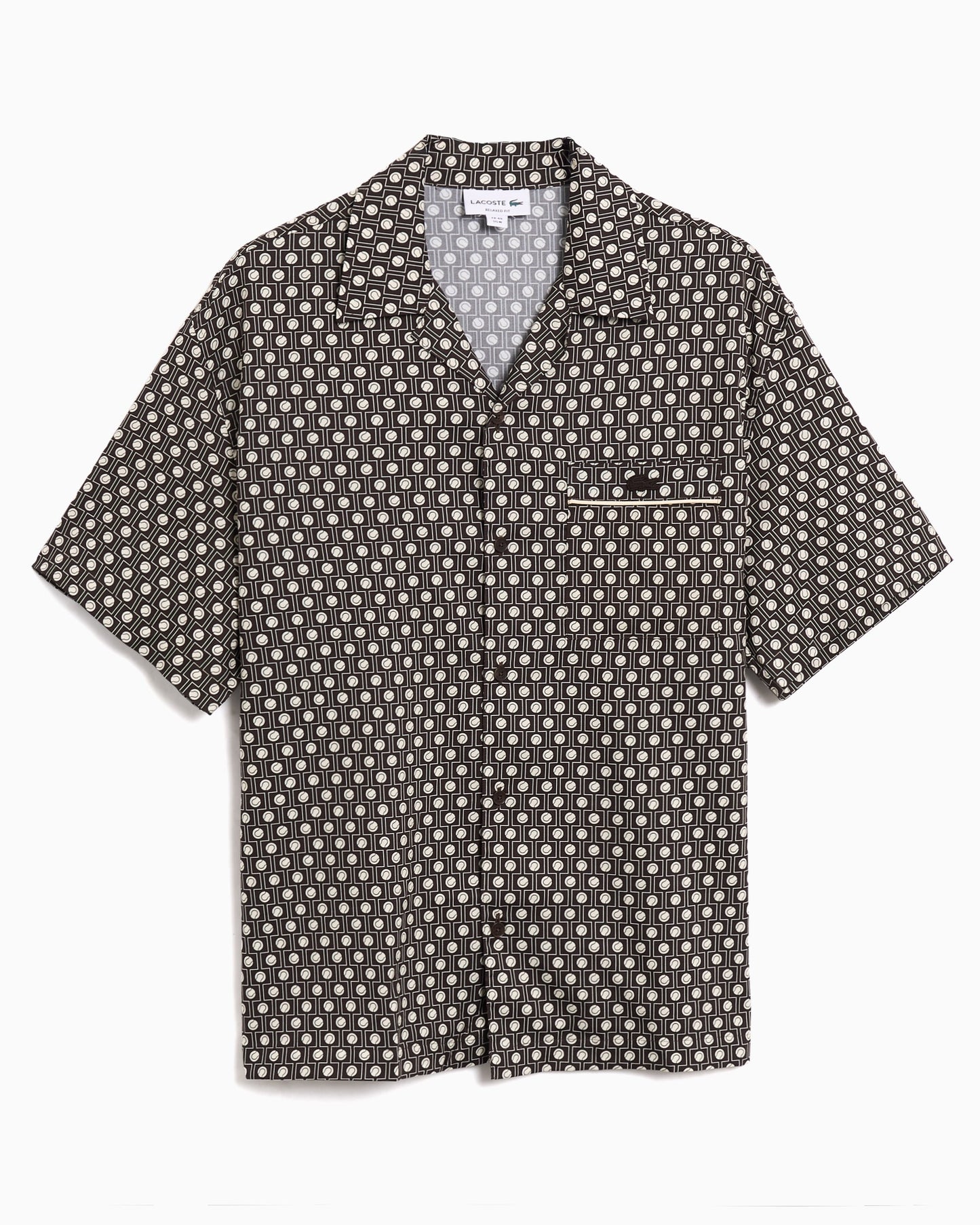 Camisa con gráfico Relaxed de manga corta Lacoste para hombre
