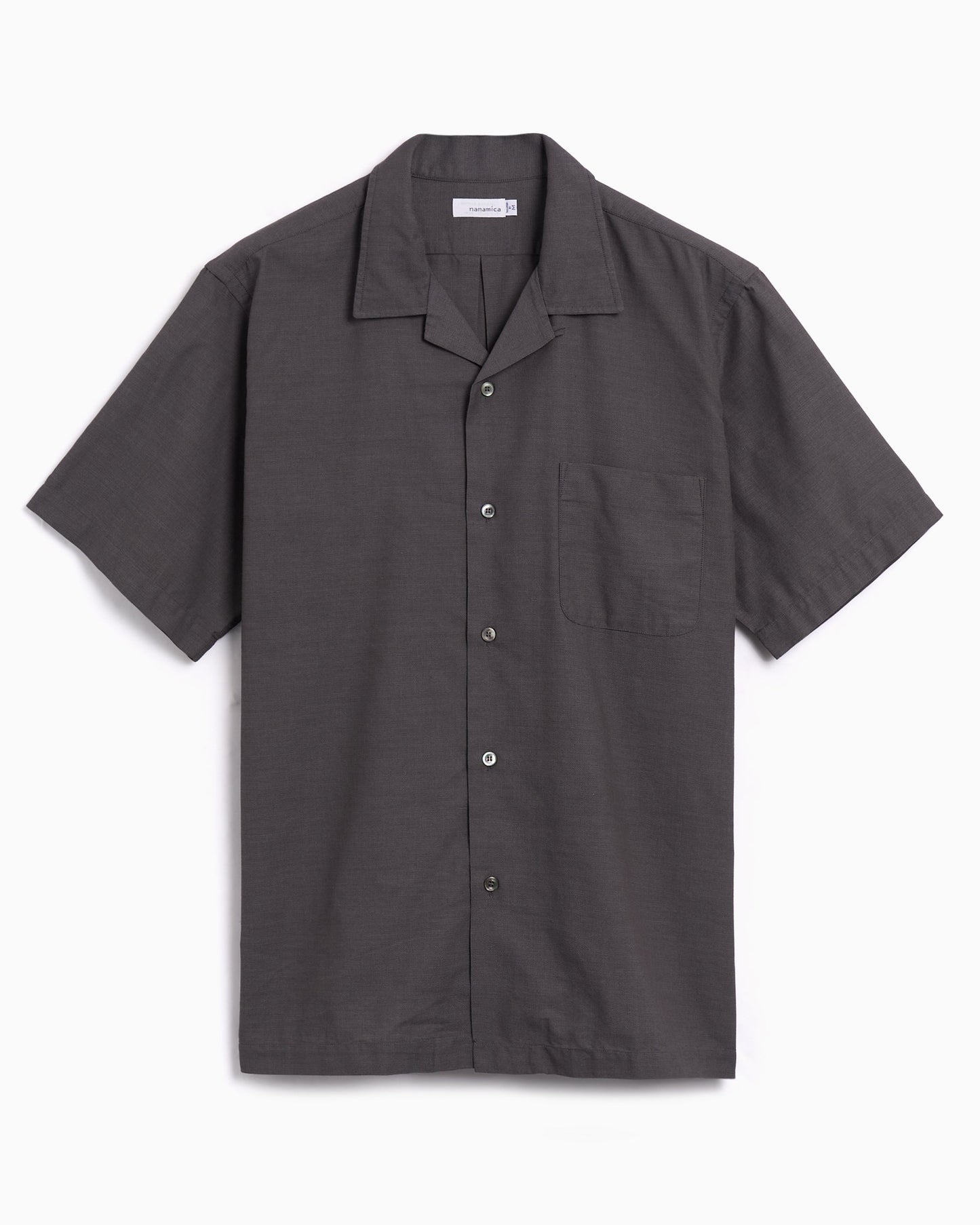Camisa de manga corta nanamica Open Collar Panama para hombre