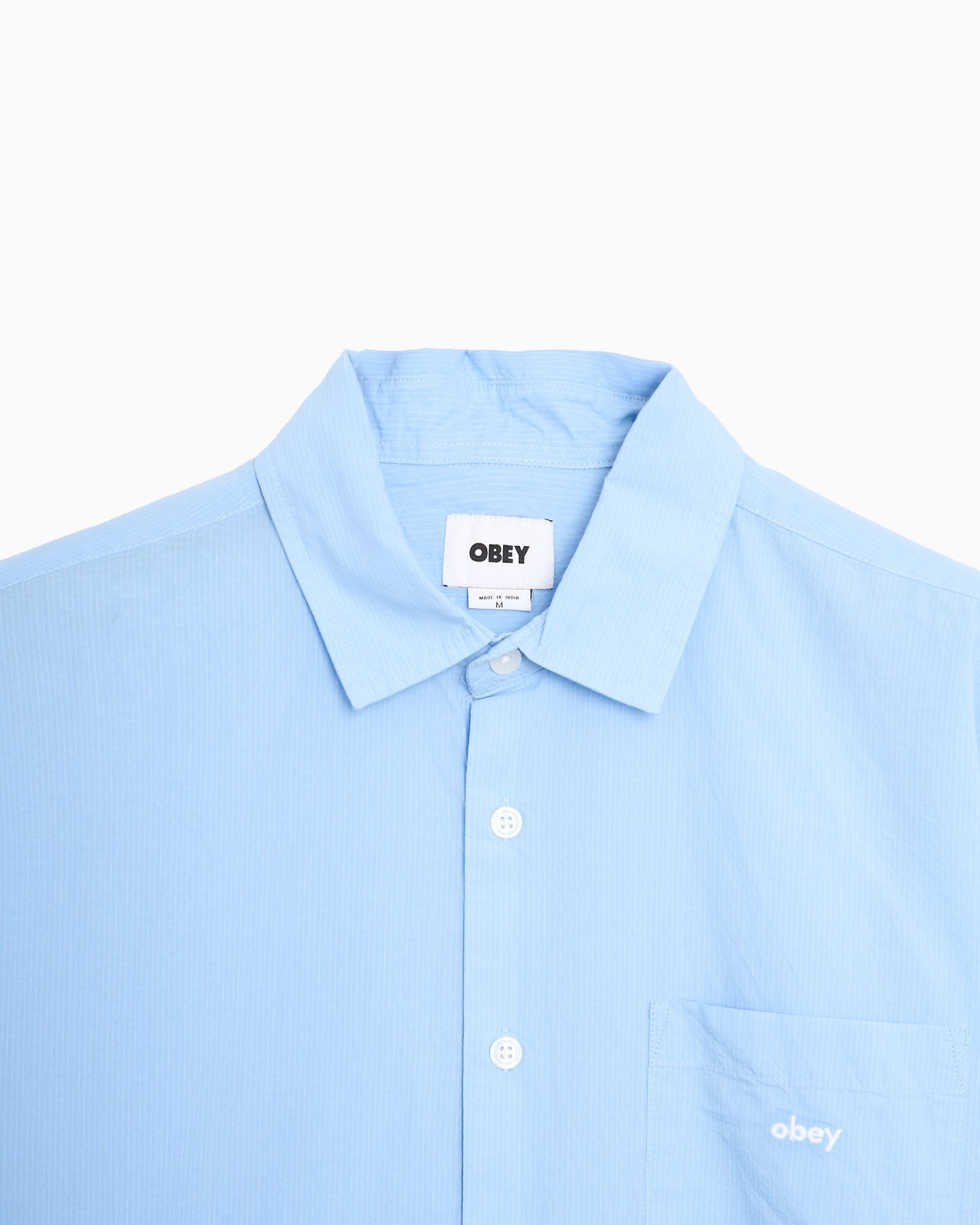 Camisa de rayas Relaxed de manga corta OBEY Clothing Bigwig Jamie para hombre