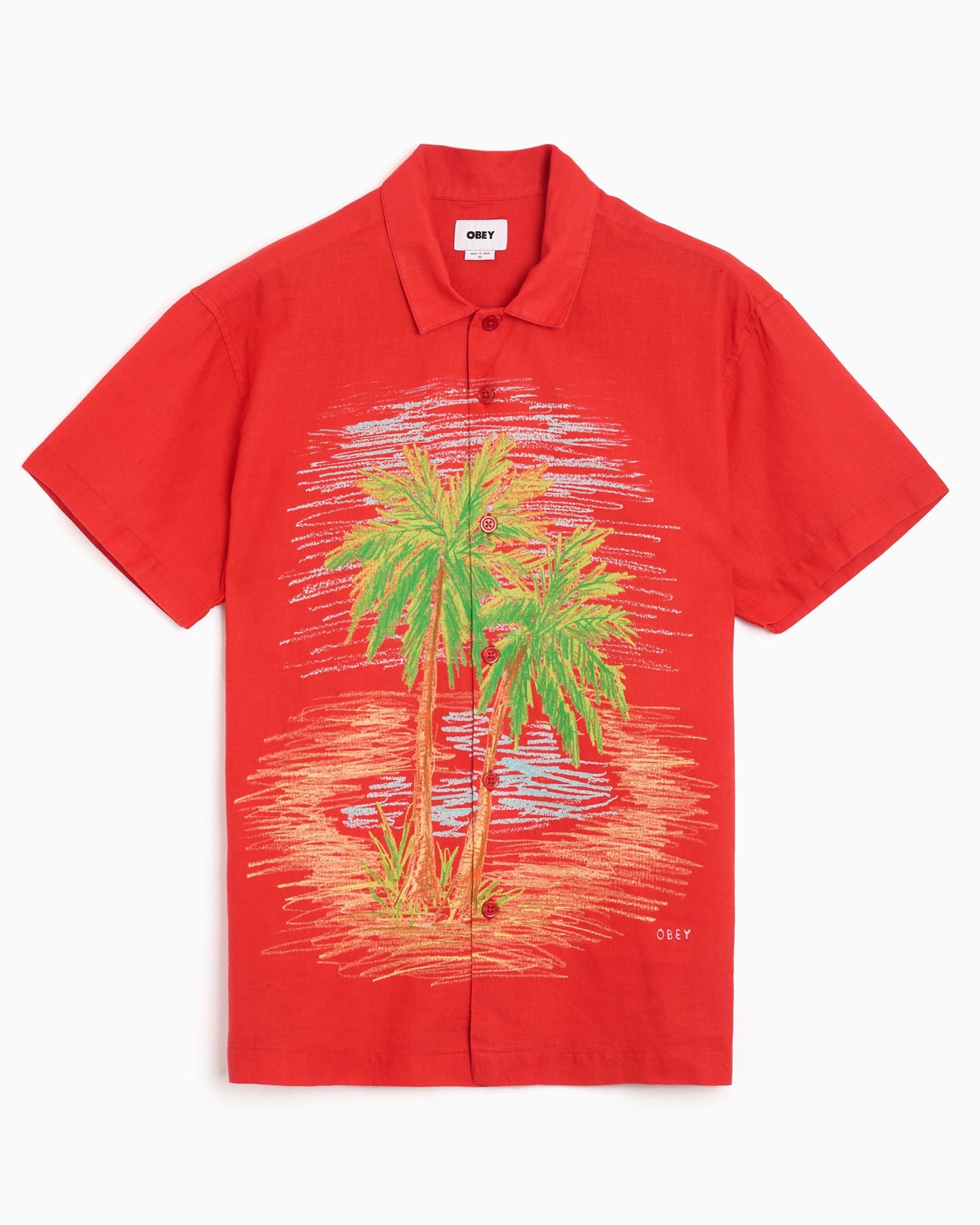 Camisa con gráfico Relaxed de manga corta OBEY Clothing Hyde para hombre