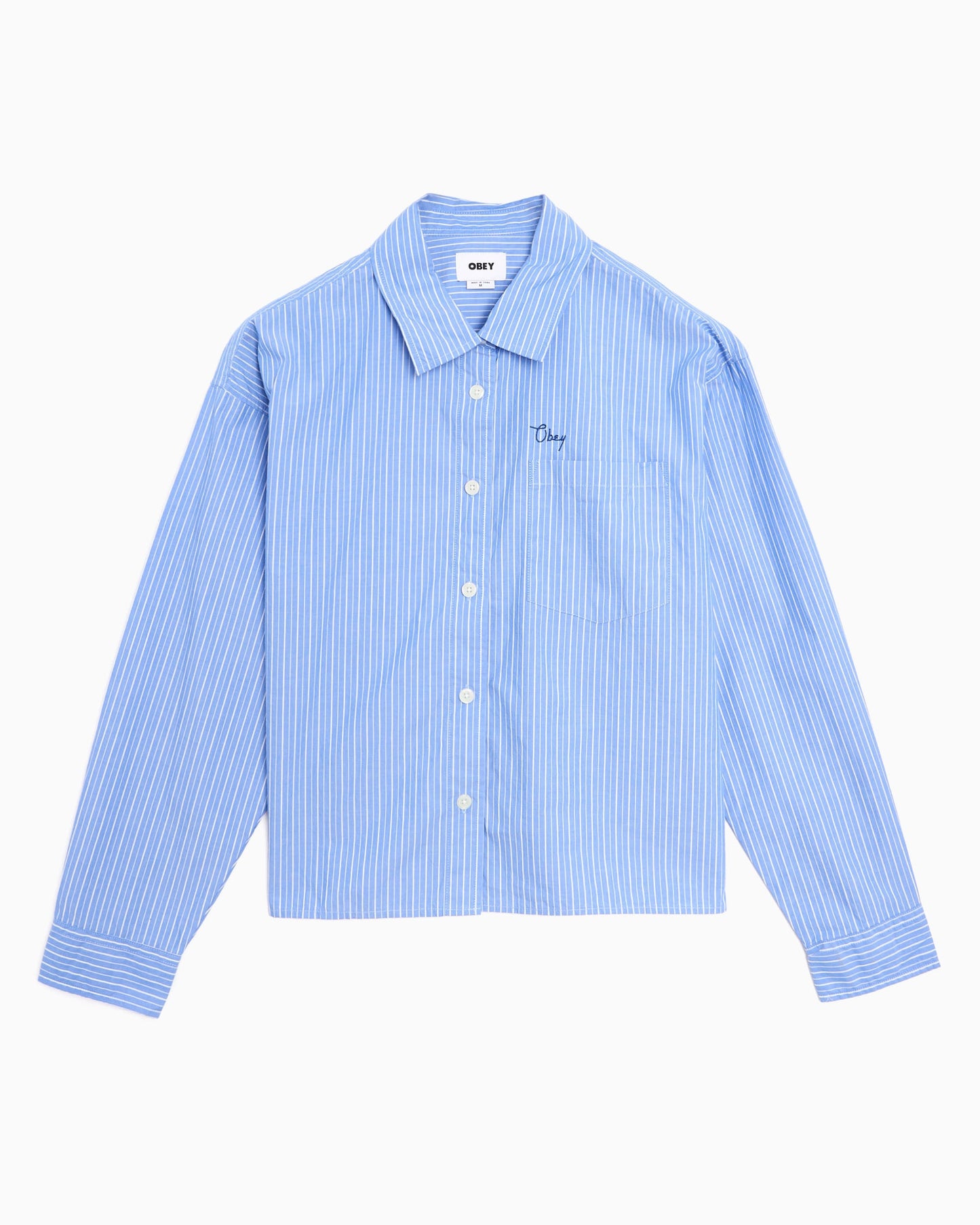 Camisa de rayas Boxy OBEY Clothing Leisure para mujer