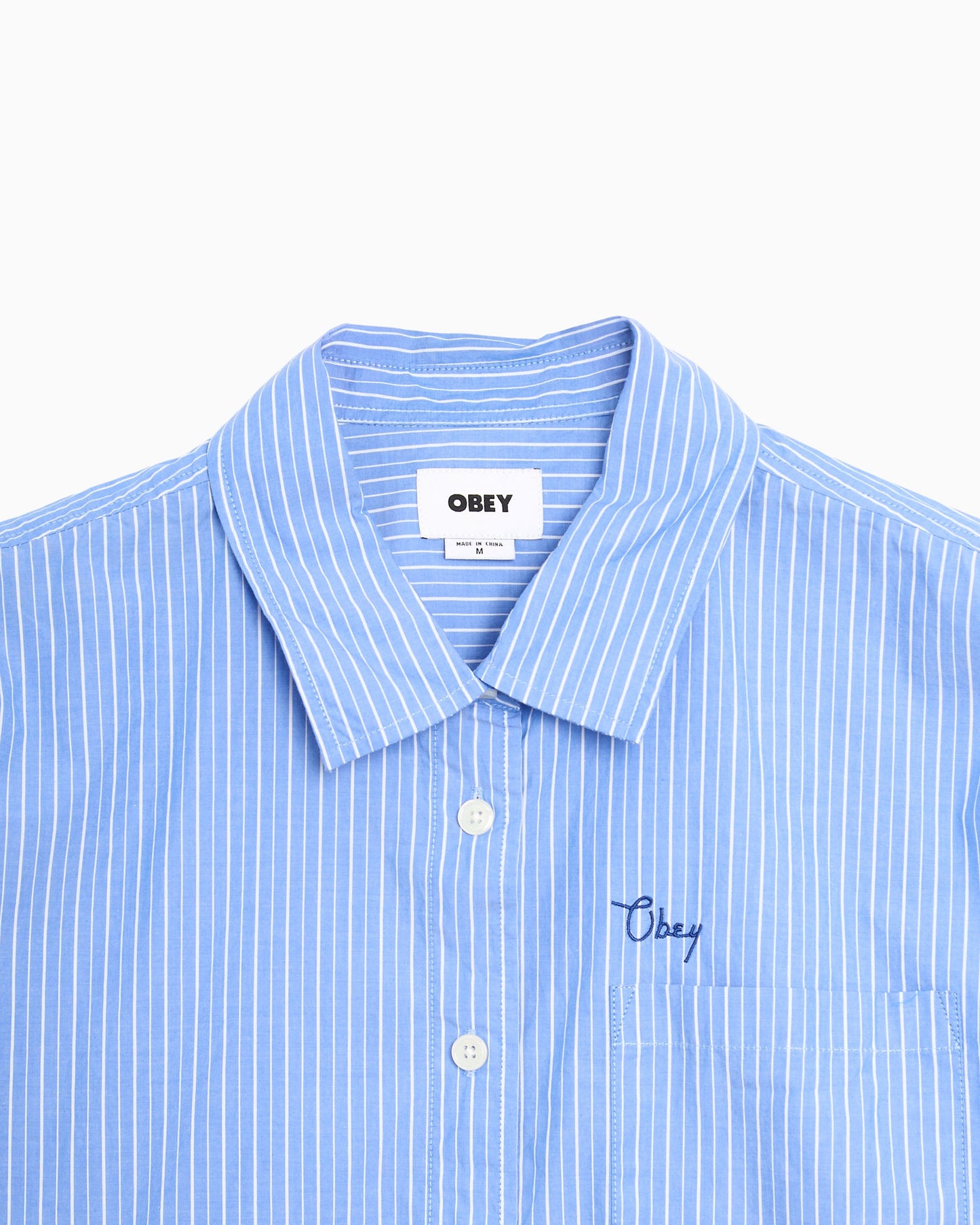 Camisa de rayas Boxy OBEY Clothing Leisure para mujer
