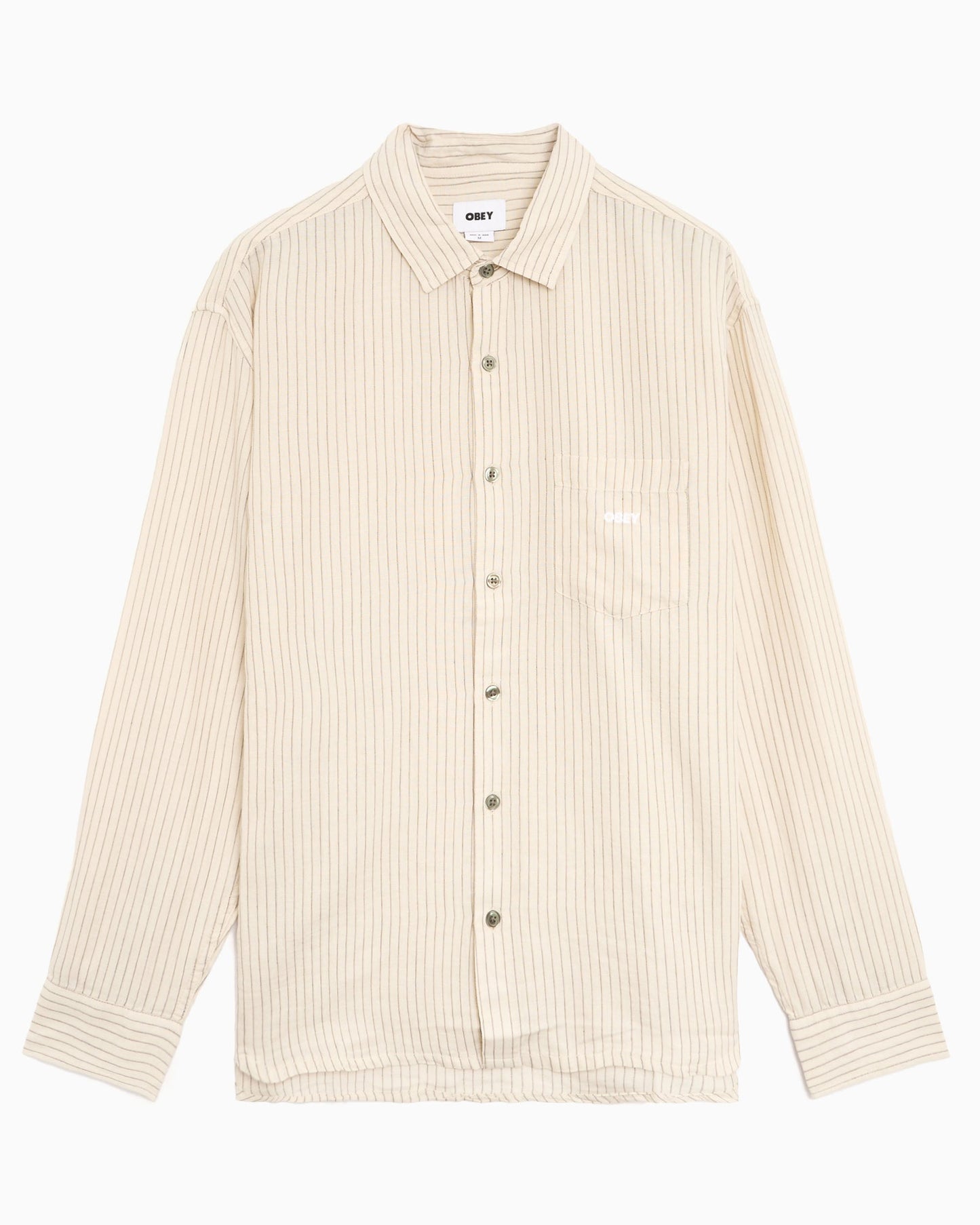Camisa de rayas Relaxed OBEY Clothing Nelson para hombre