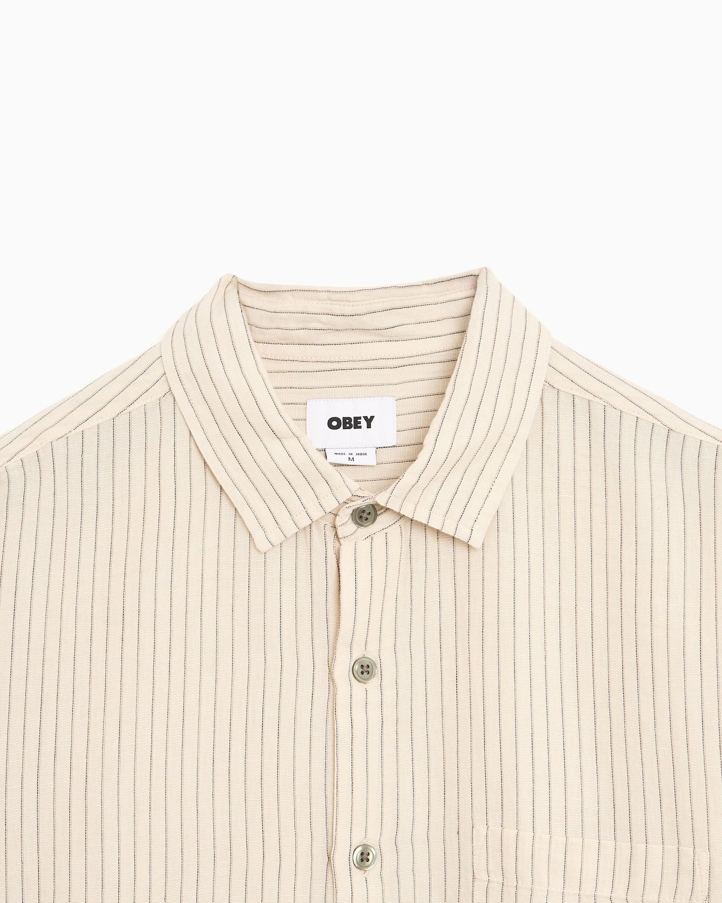 Camisa de rayas Relaxed OBEY Clothing Nelson para hombre