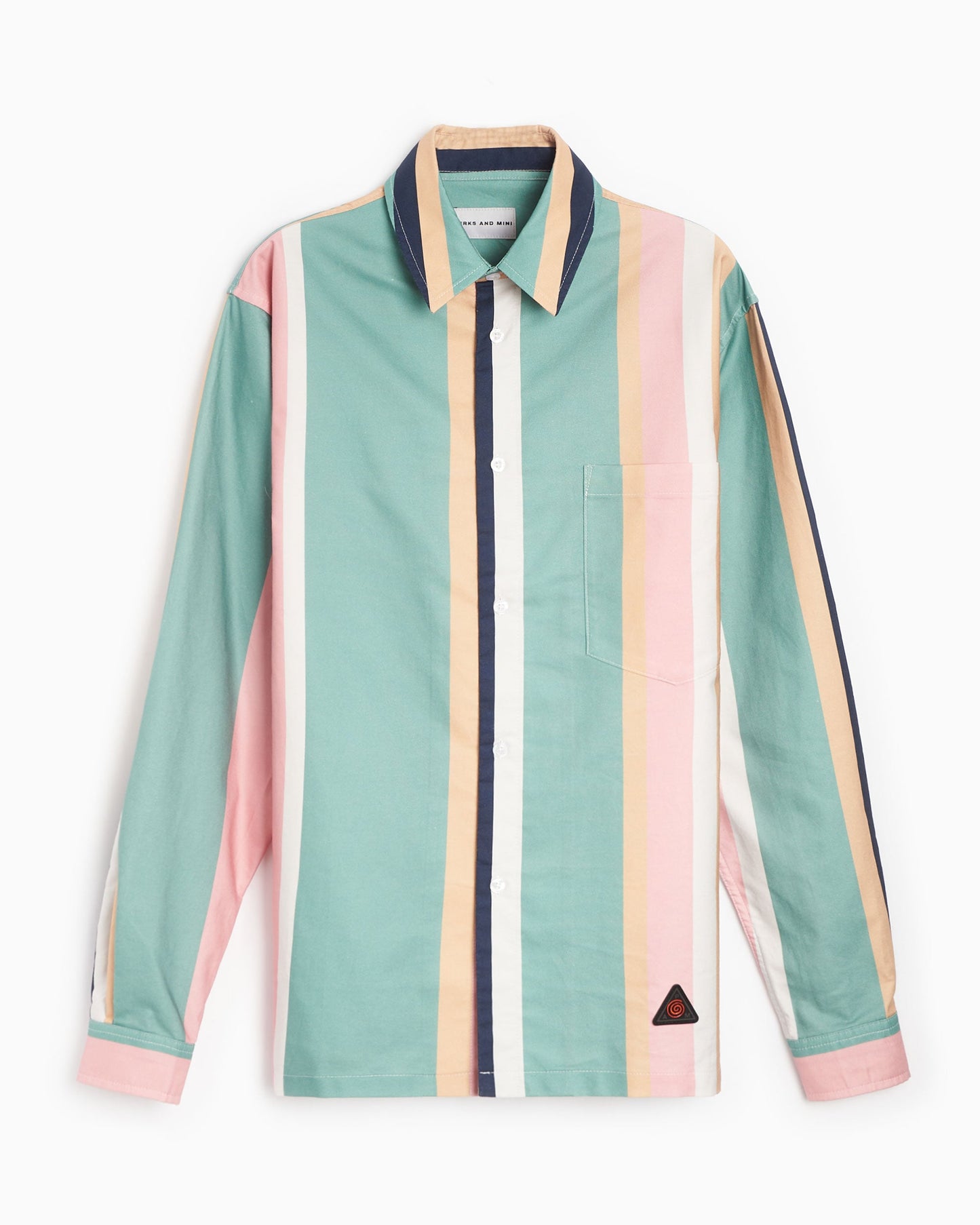 Camisa Perks & Mini Perks And Mini Maestro Striped Oxford Unisex Shirt "Poetry And Motion" Unisex
