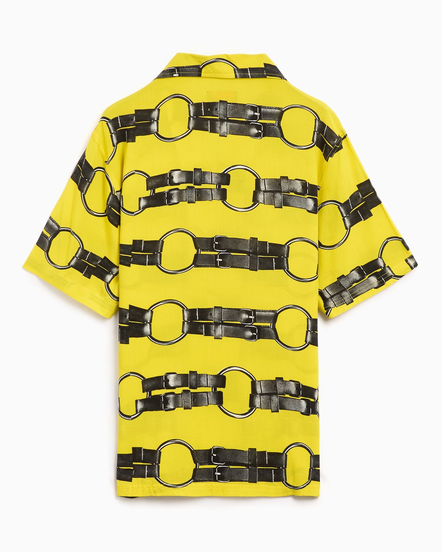 Camisa Pleasures Straps Men's Button Down Short Sleeve Shirt para hombre