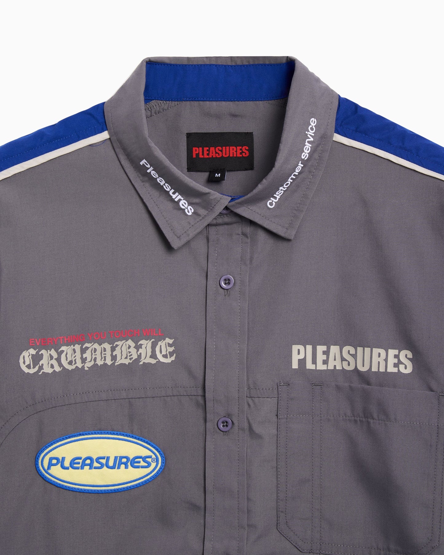 Camisa de manga corta Pleasures Terror para hombre