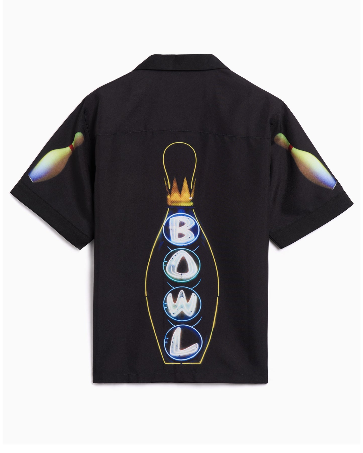 Camisa de manga corta Pleasures Time Bowling para hombre