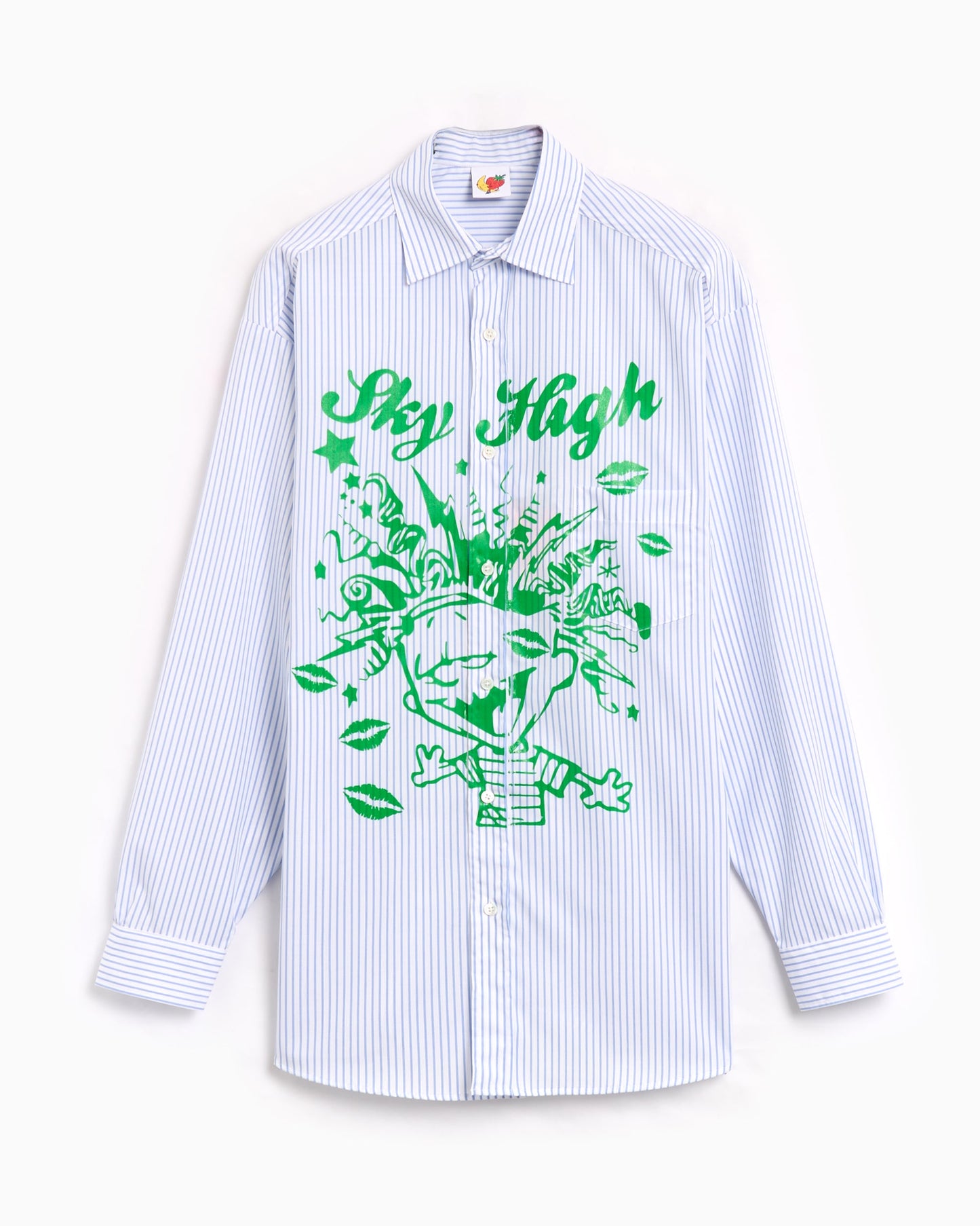 Camisa Sky High Farm Workwear Mindblown Unisex Print Button Down Shirt Unisex