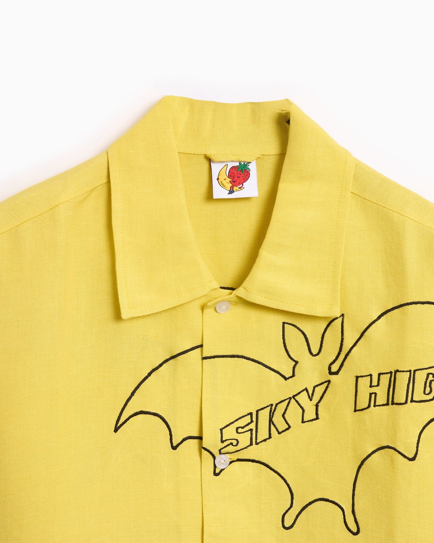 Camisa Sky High Farm Workwear Sky High Bat Unisex Embroidered Woven Shirt Unisex