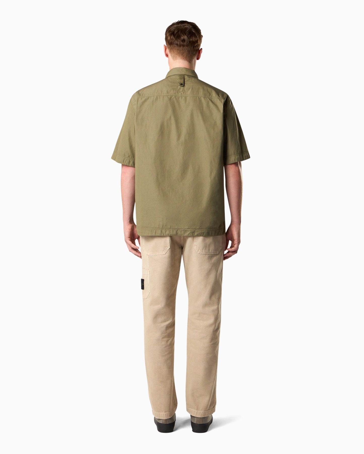 Camisa Relaxed de manga corta Stone Island Nylon Micro Ripstop para hombre
