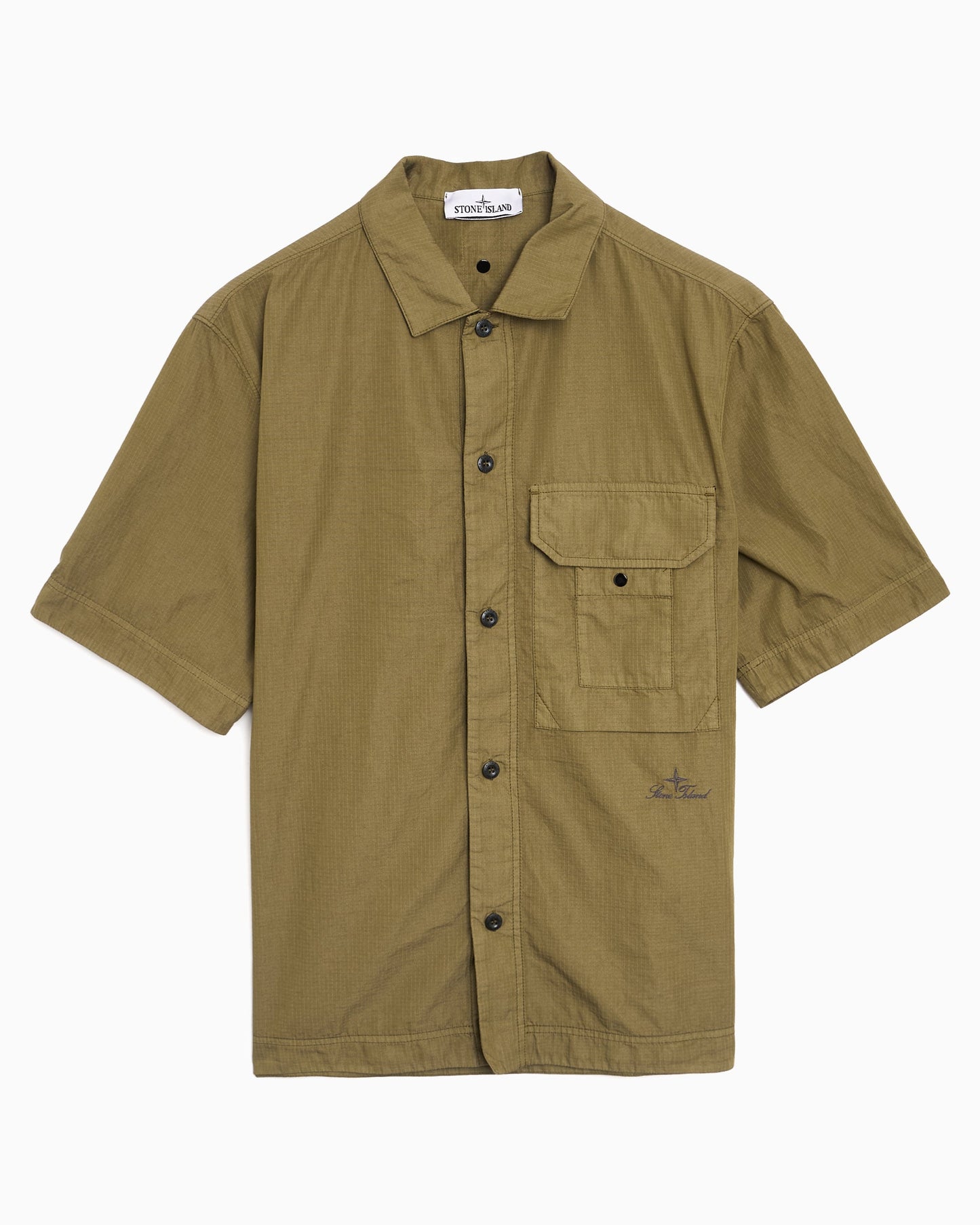 Camisa Relaxed de manga corta Stone Island Nylon Micro Ripstop para hombre