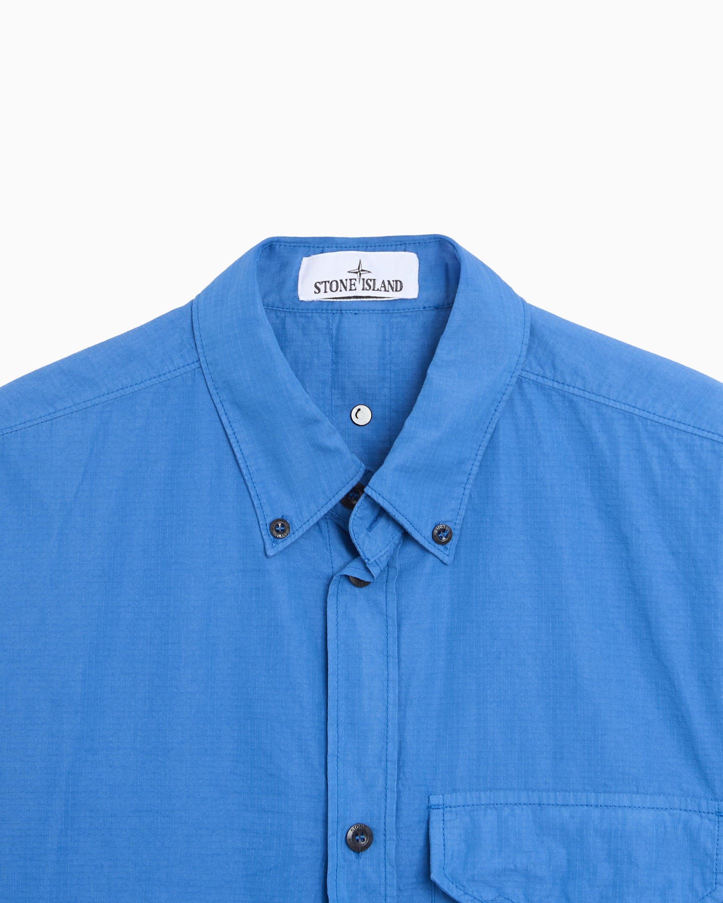 Camisa bordado Relaxed Stone Island Ripstop para hombre