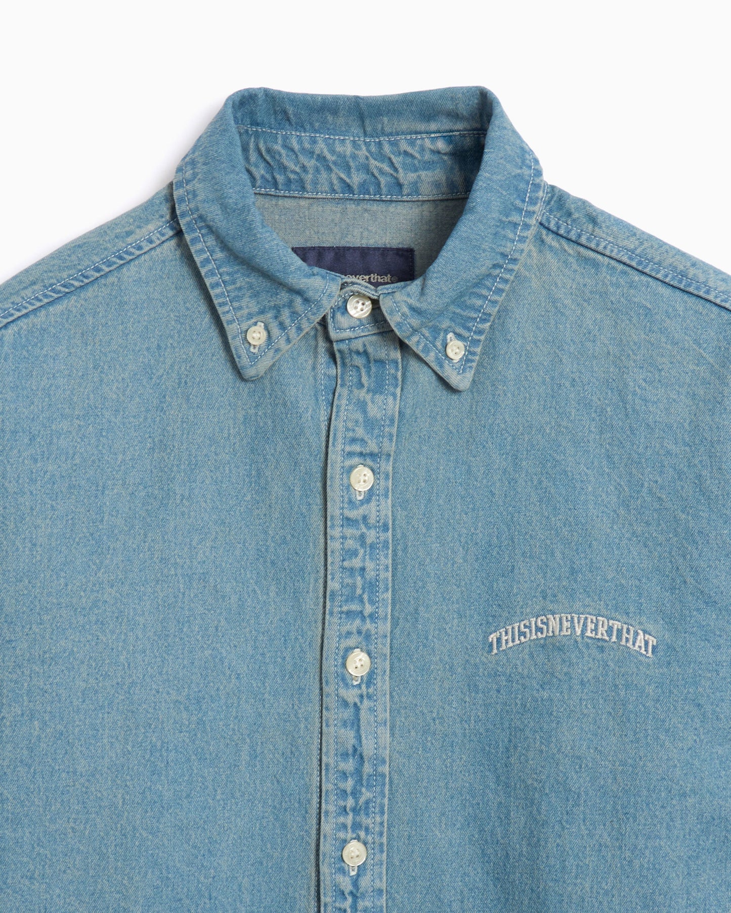Camisa thisisneverthat® thisisneverthat Washed Men's Denim Shirt para hombre