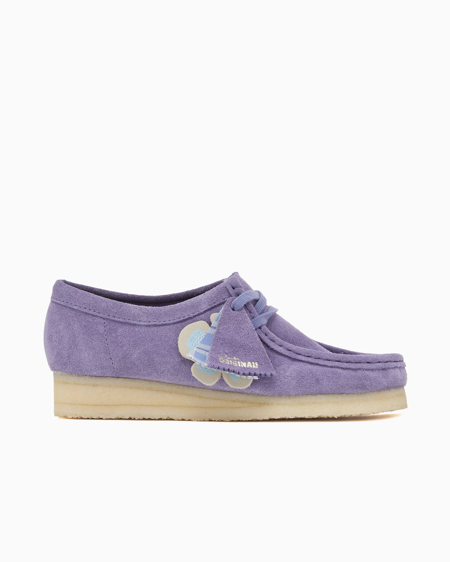 Zapatos Clarks Wallabee Purple Interest para mujer