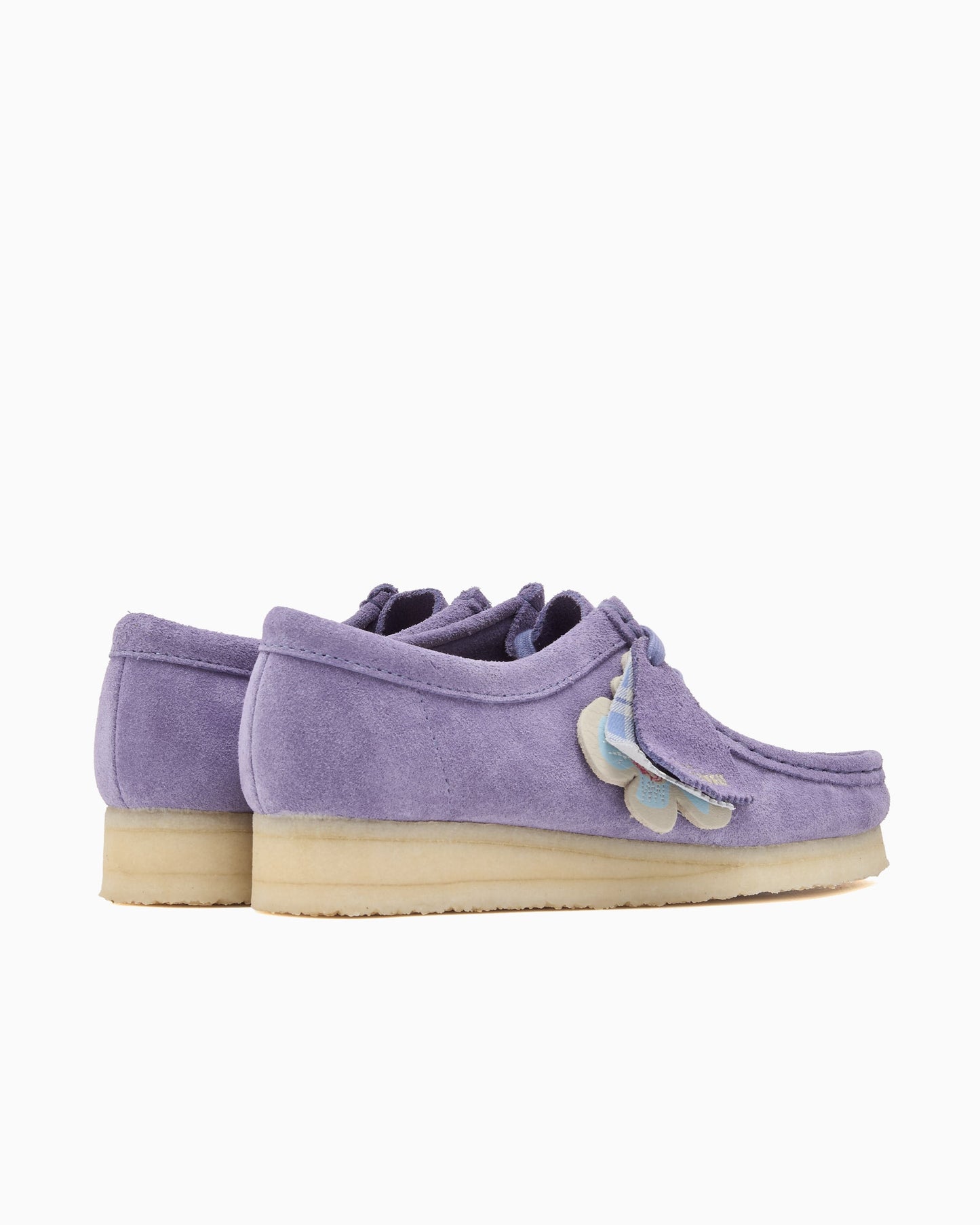Zapatos Clarks Wallabee Purple Interest para mujer