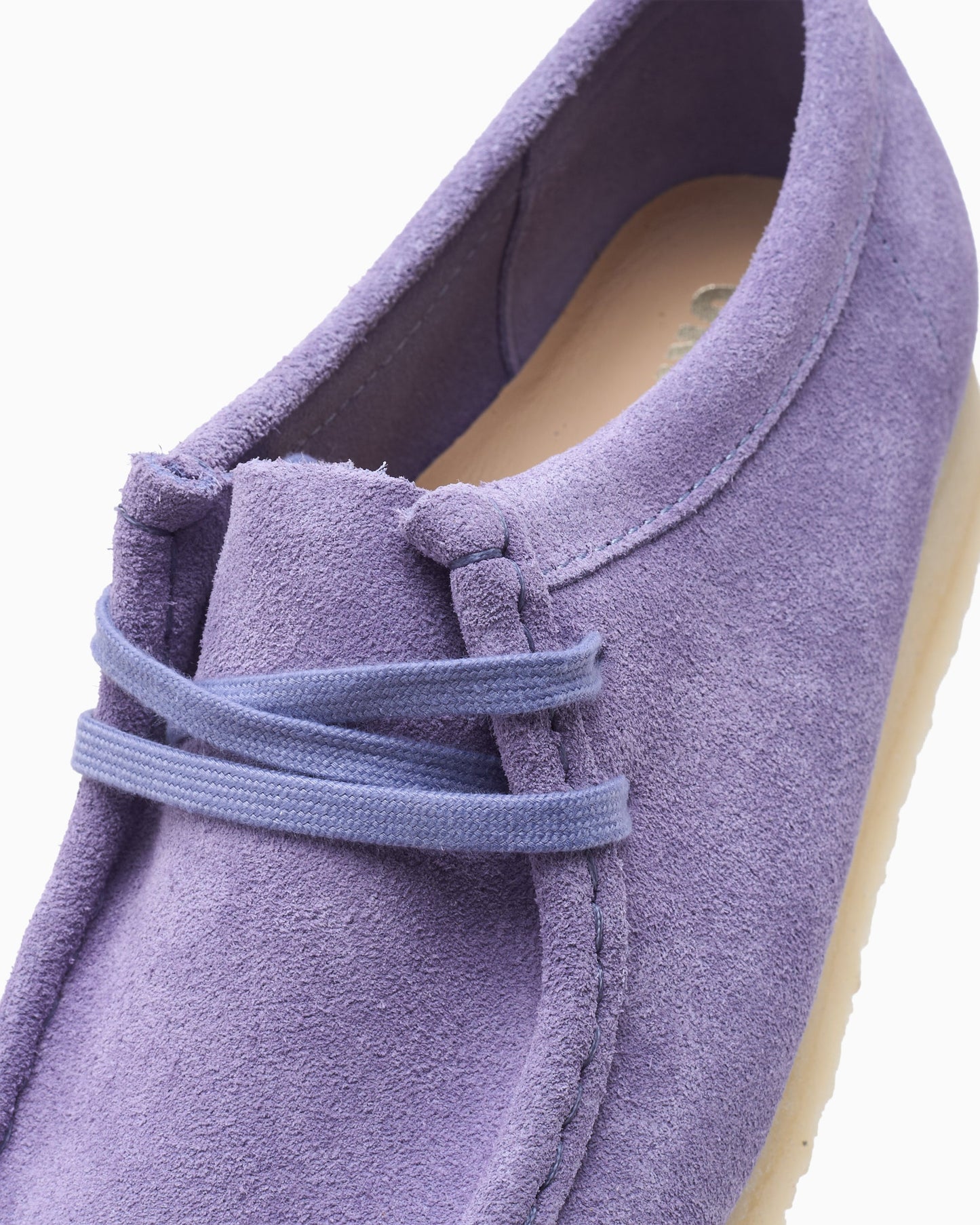 Zapatos Clarks Wallabee Purple Interest para mujer