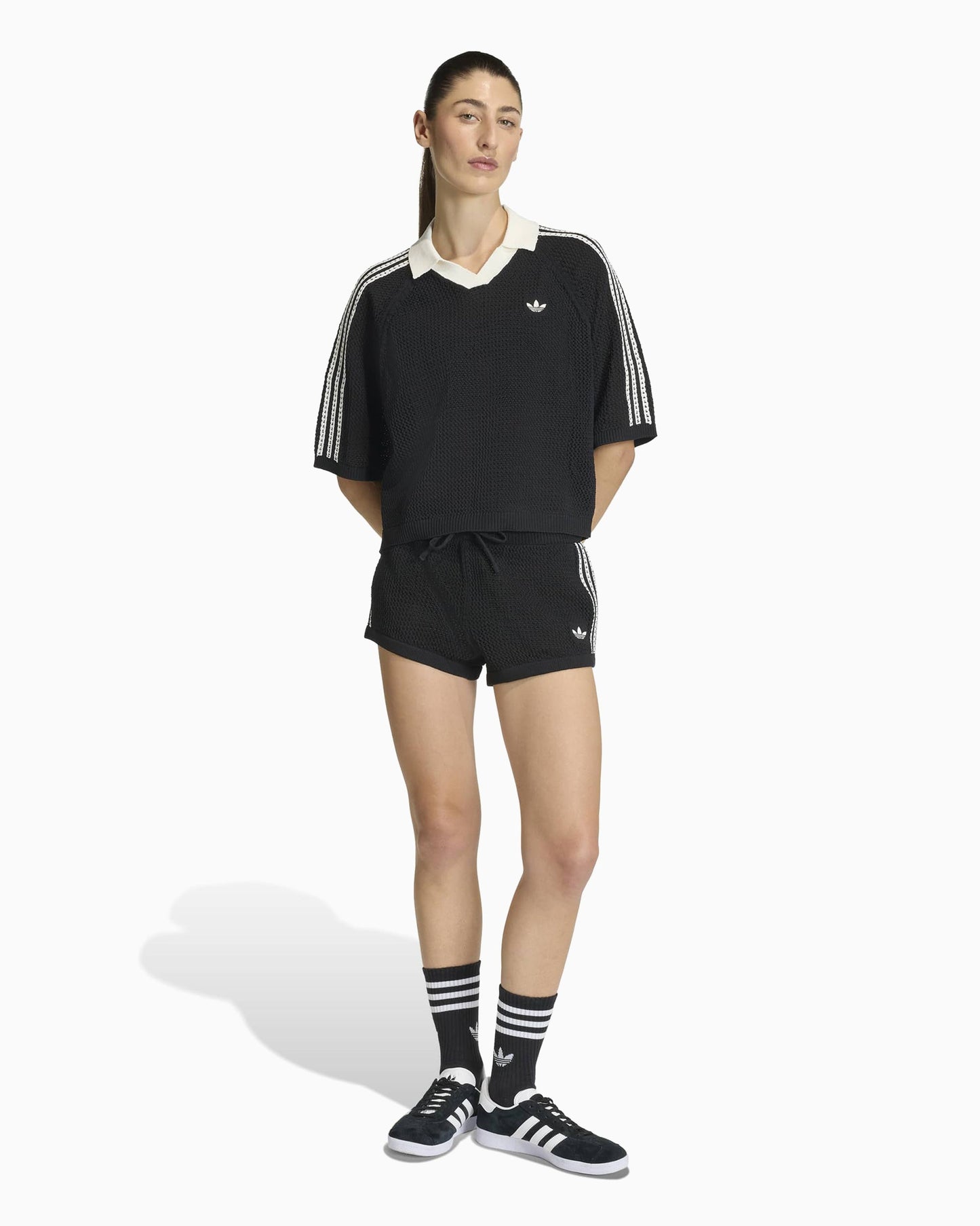 Pantalones cortos Slim adidas Originals Crochet para mujer