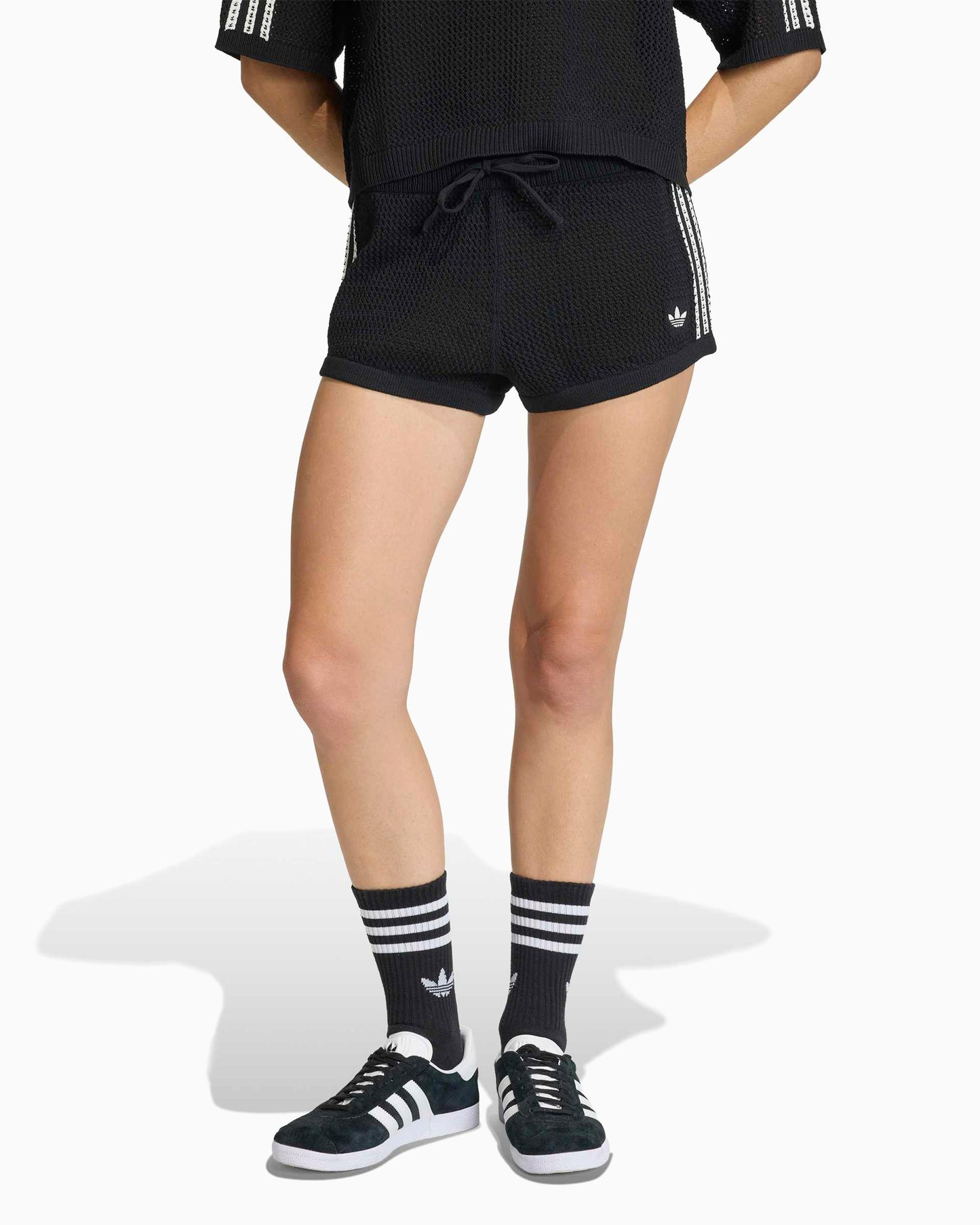 Pantalones cortos Slim adidas Originals Crochet para mujer