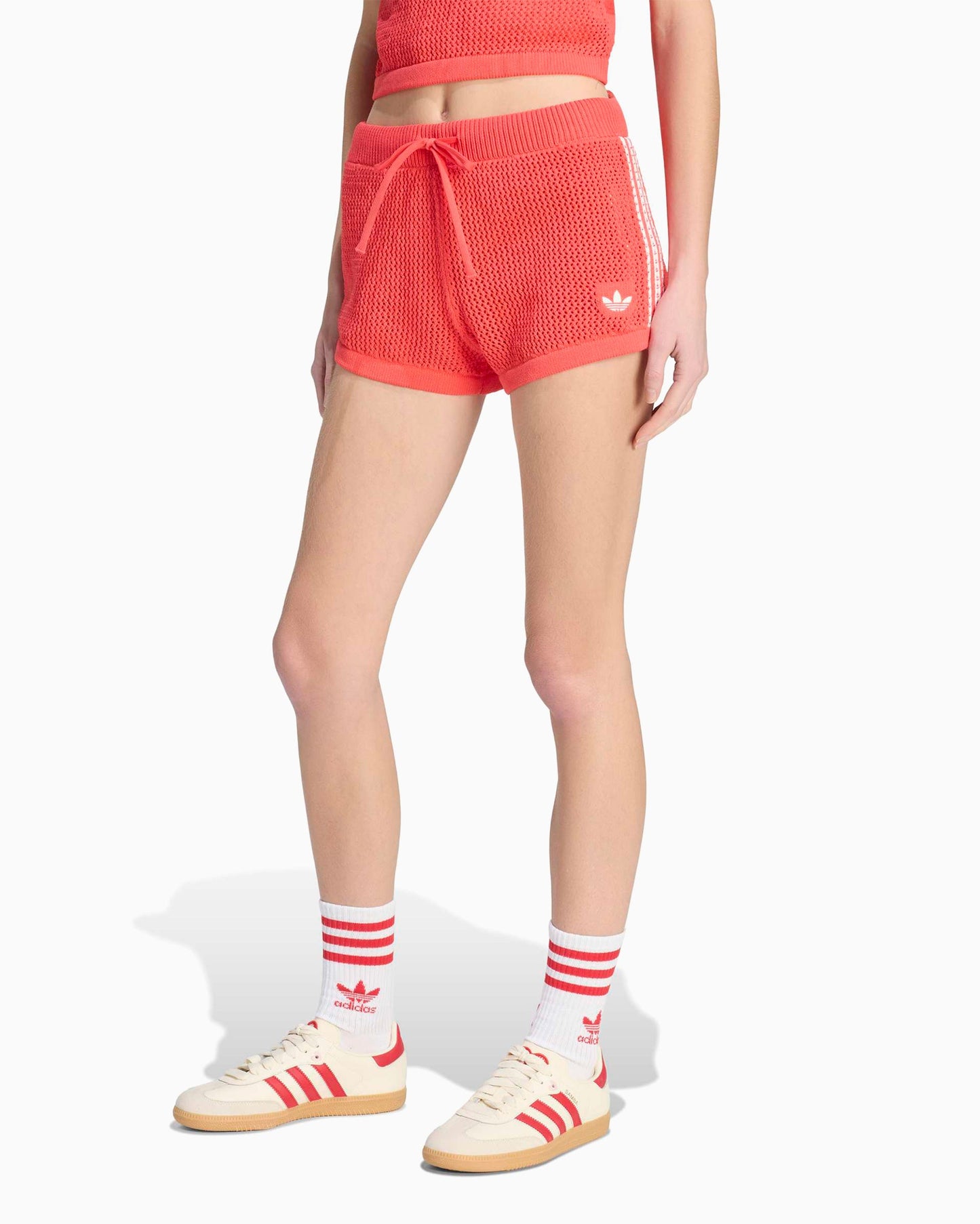 Pantalones cortos Slim adidas Originals Crochet para mujer