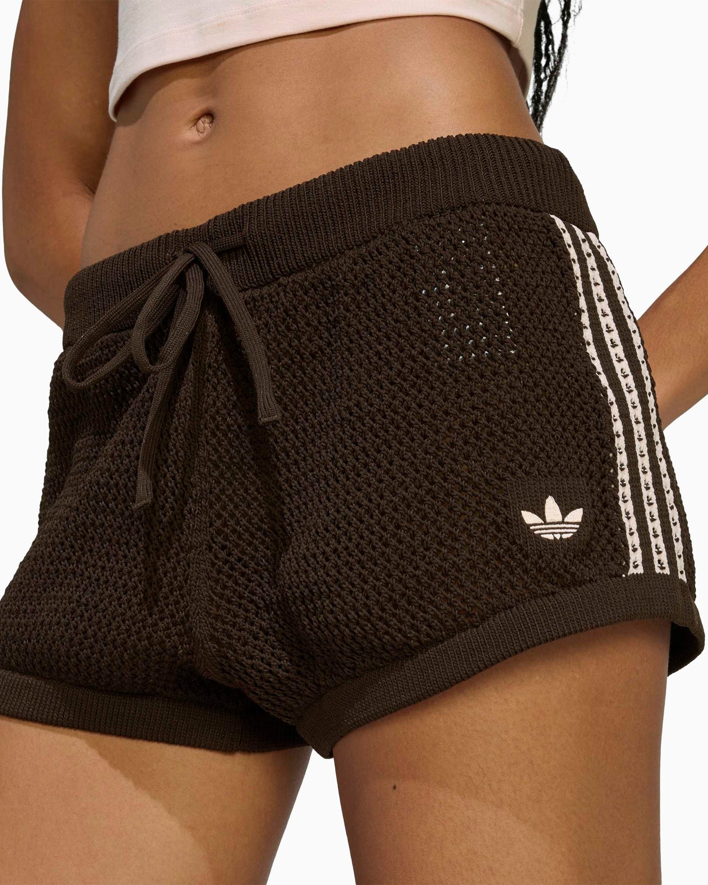 Pantalones cortos Slim adidas Originals Crochet para mujer