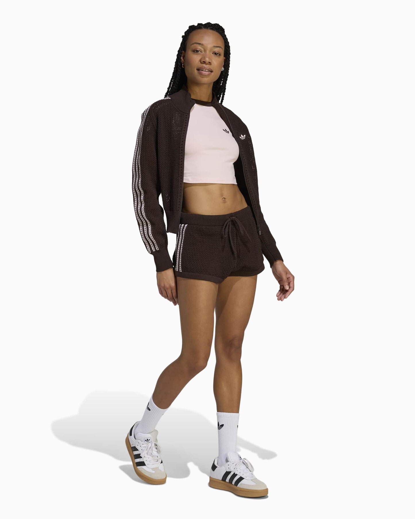 Pantalones cortos Slim adidas Originals Crochet para mujer