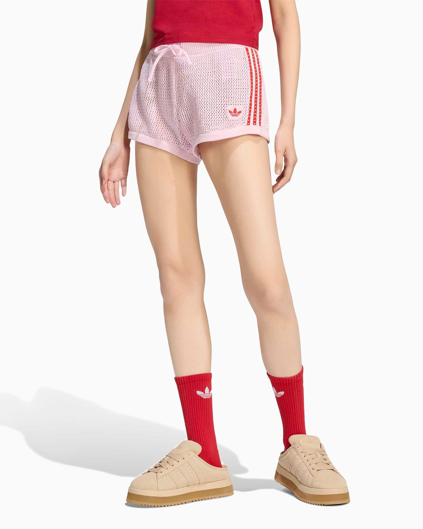 Pantalones cortos Slim adidas Originals Crochet para mujer