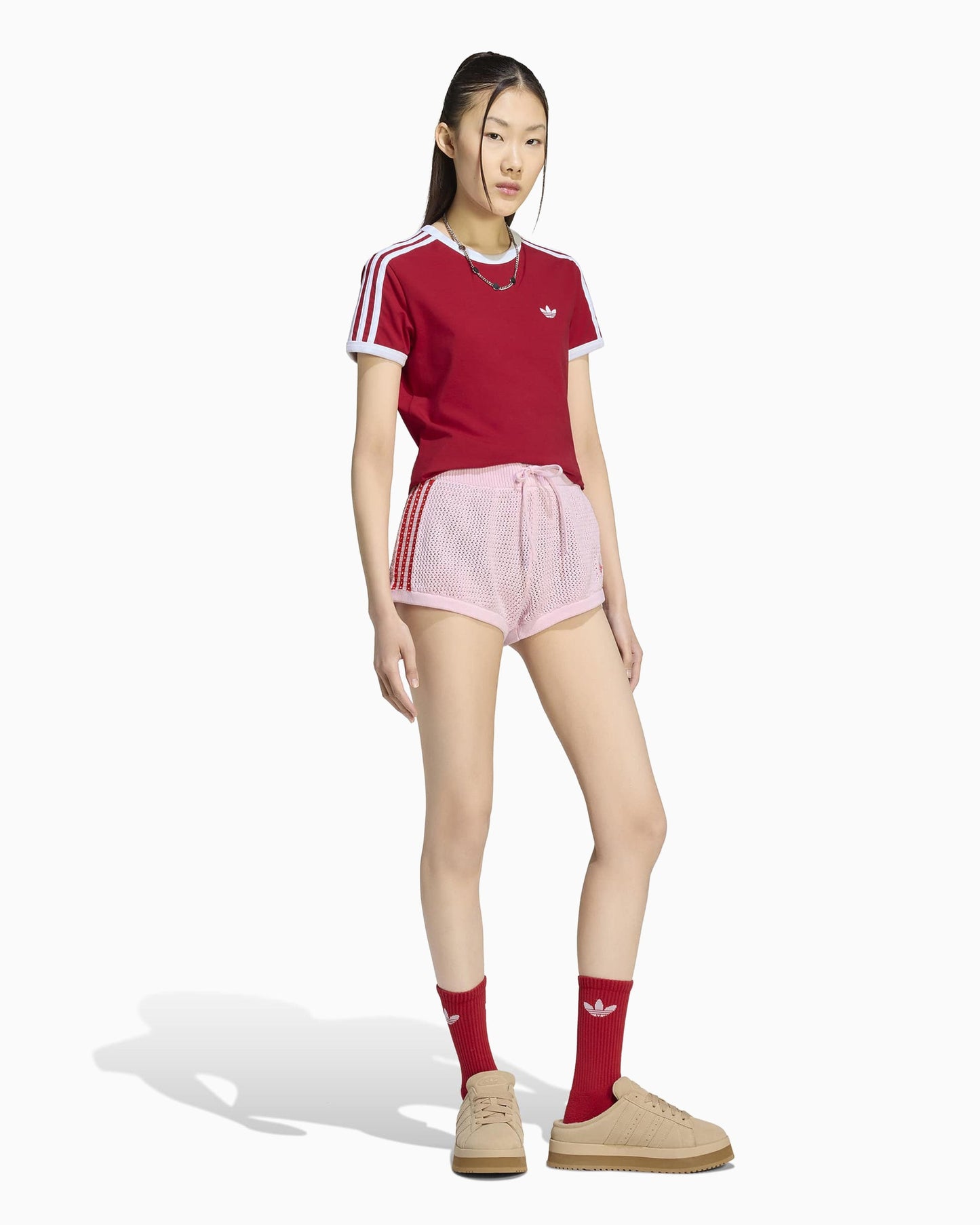 Pantalones cortos Slim adidas Originals Crochet para mujer