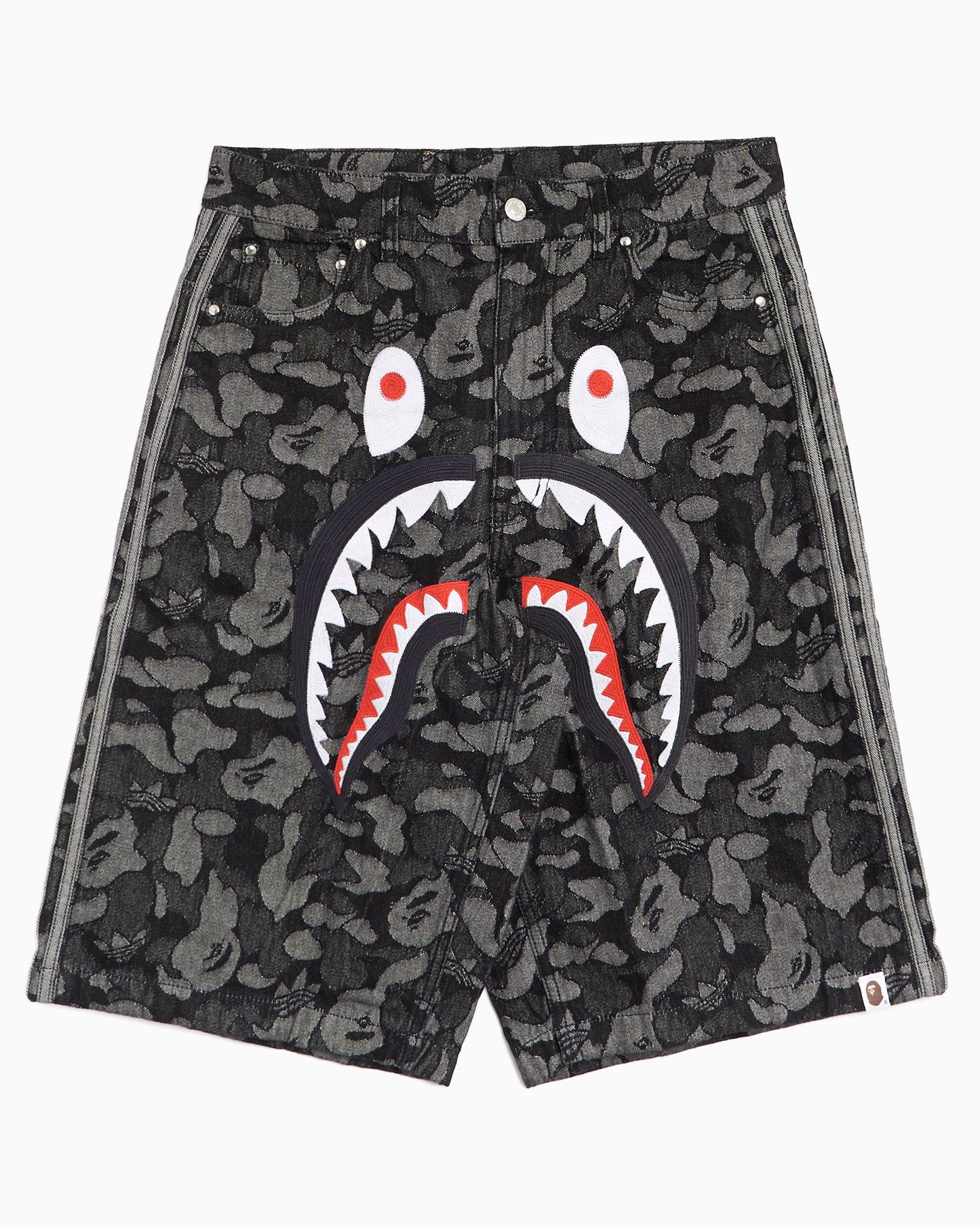 Pantalones cortos Relaxed adidas Originals x BAPE Shark Denim Jorts para hombre