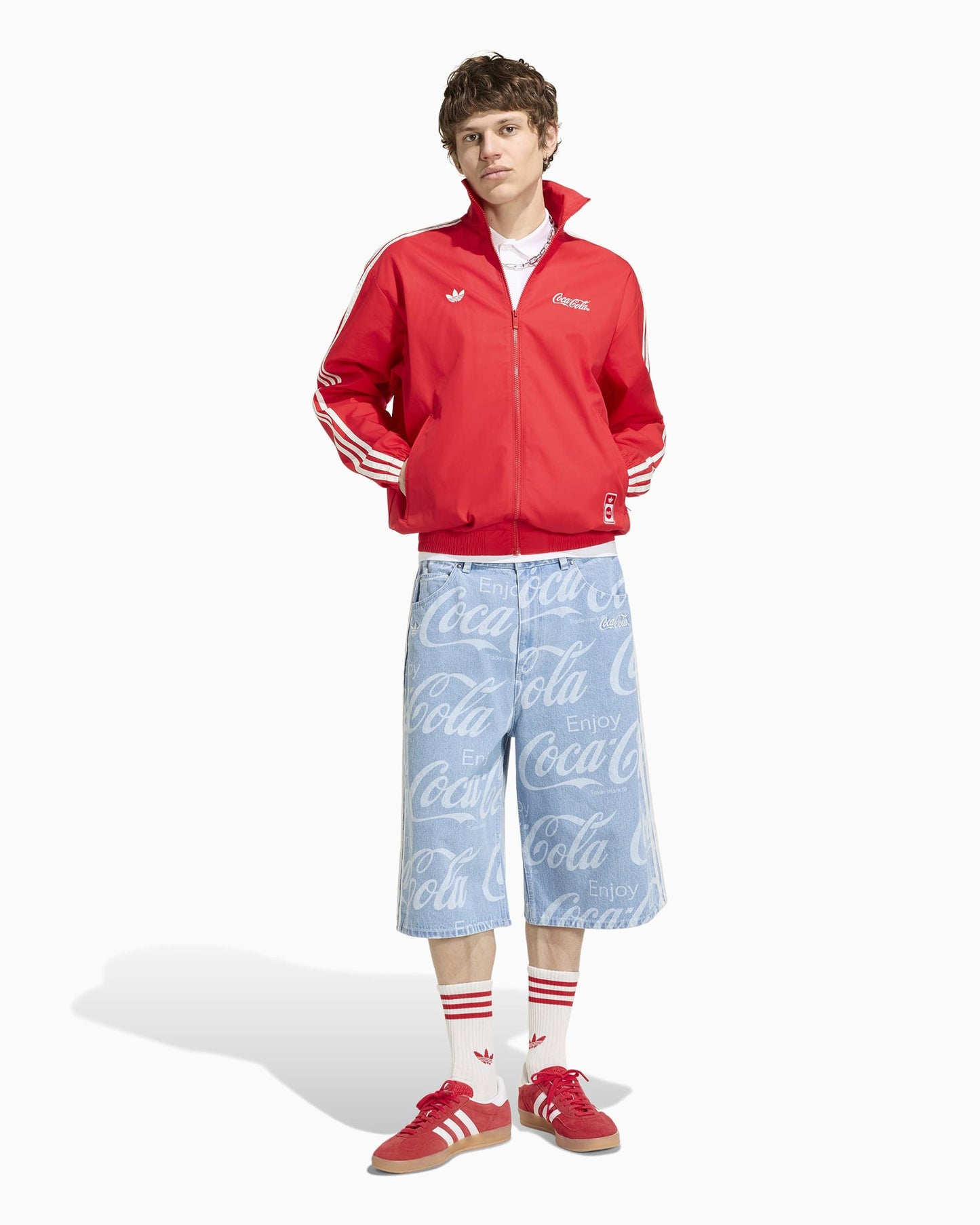Pantalones cortos Oversize adidas Originals x Coca-Cola Classic Sport para hombre