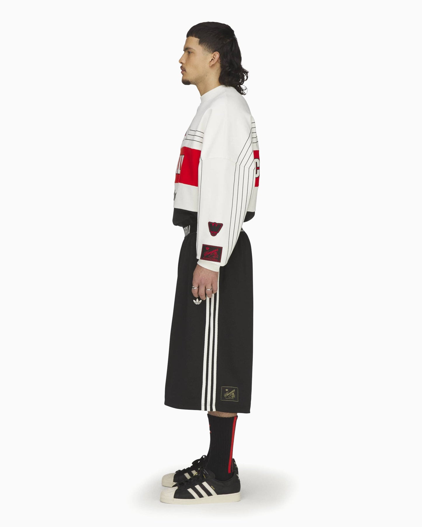 Pantalones cortos Oversize adidas Originals x Willy Chavarria Mesh para hombre
