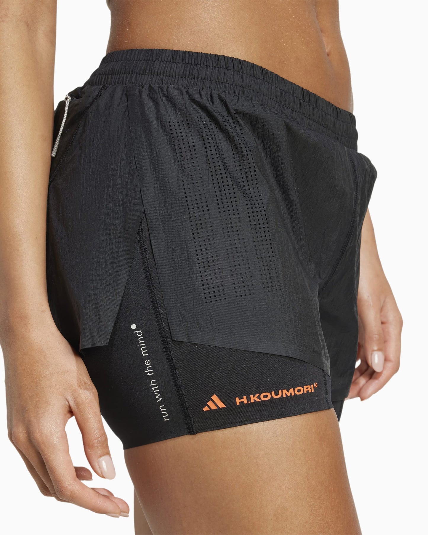Pantalones cortos adidas Performance x H.Koumori Running 2 in 1 para mujer